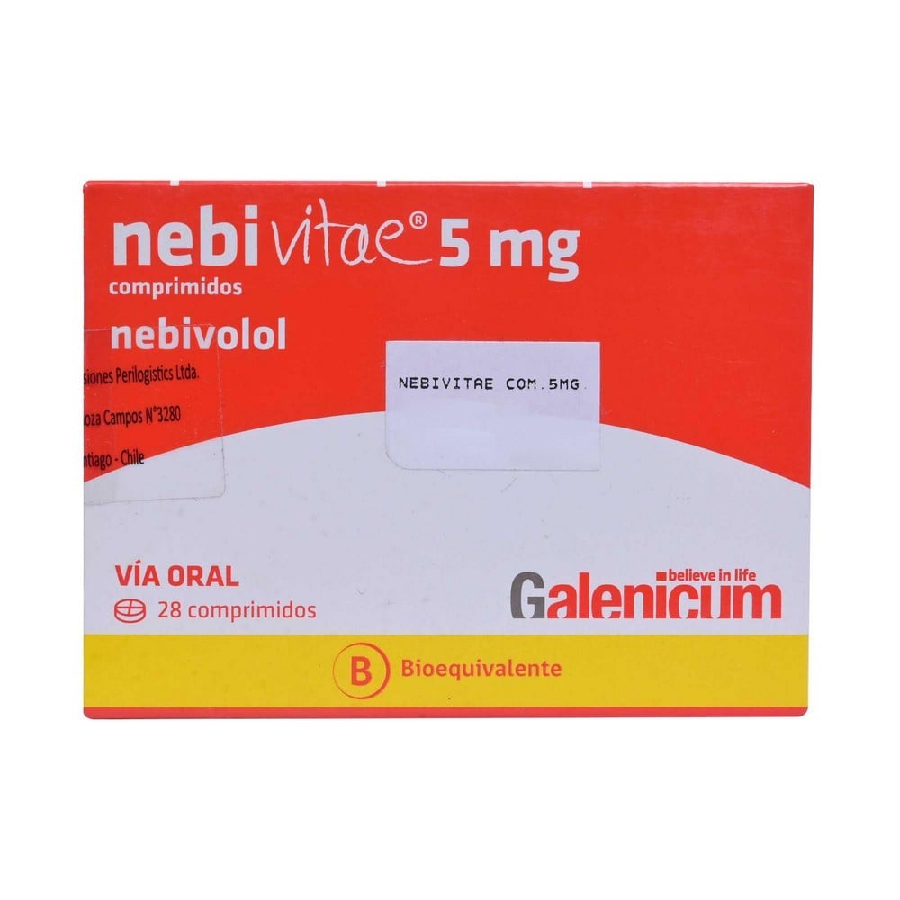 Nebivitae Nebivolol 5 mg 28 Comprimidos