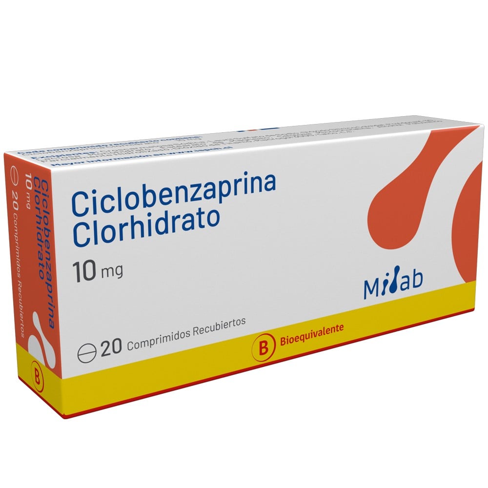 Ciclobenzaprina 10 mg 20 Comprimidos