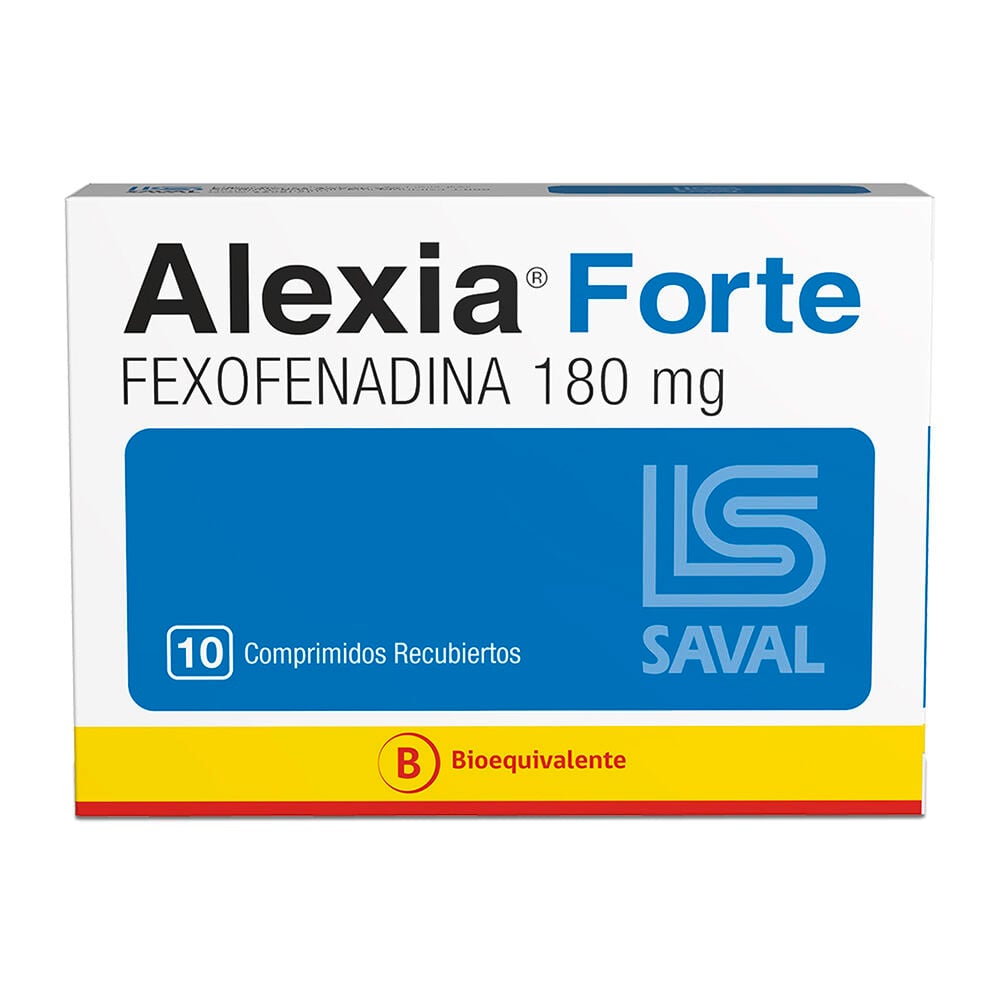Alexia Forte Fexofenadina 180 mg 10 Comprimidos