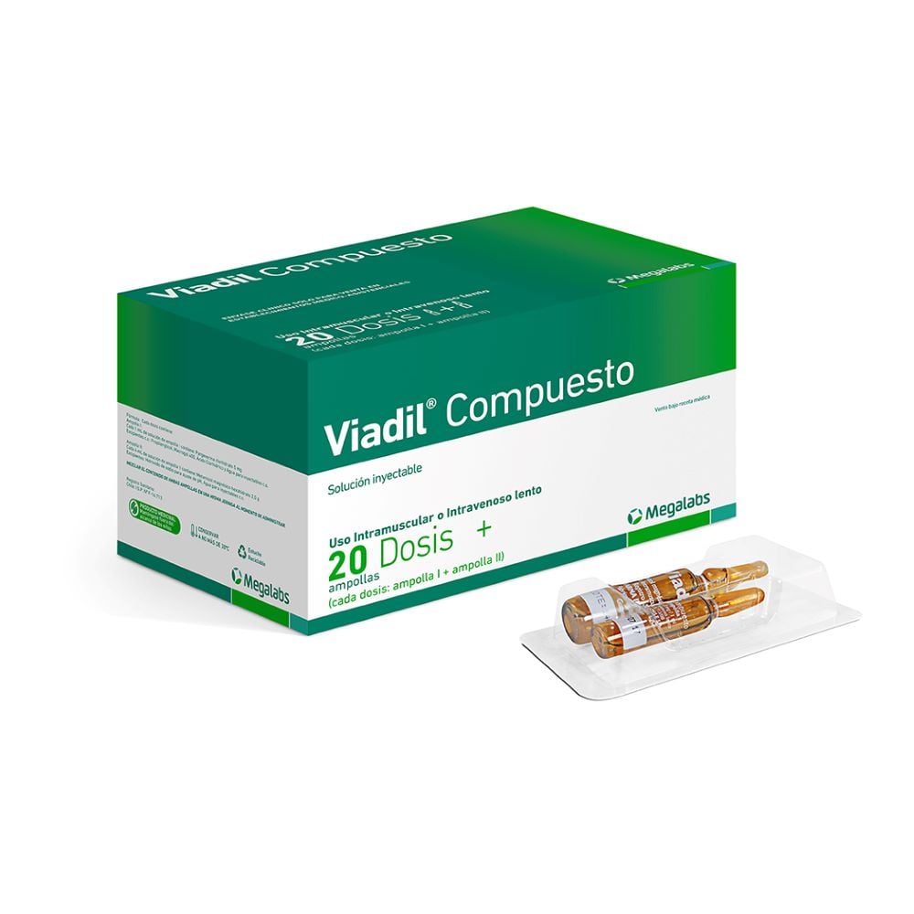 VIADIL FORTE SOLUCIÓN INYECTABLE 10 mg/1 mL (PARGEVERINA CLORHIDRATO)