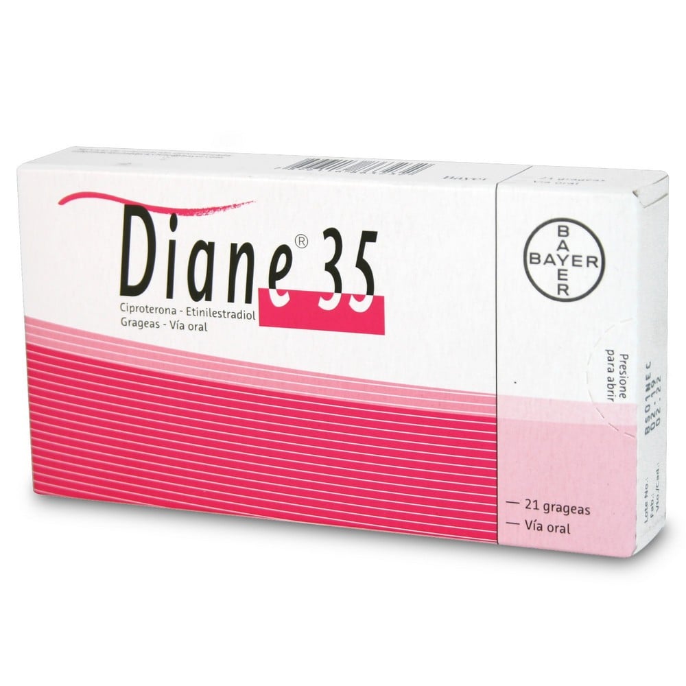 Diane-35 Ciproterona 2 mg 21 Grageas