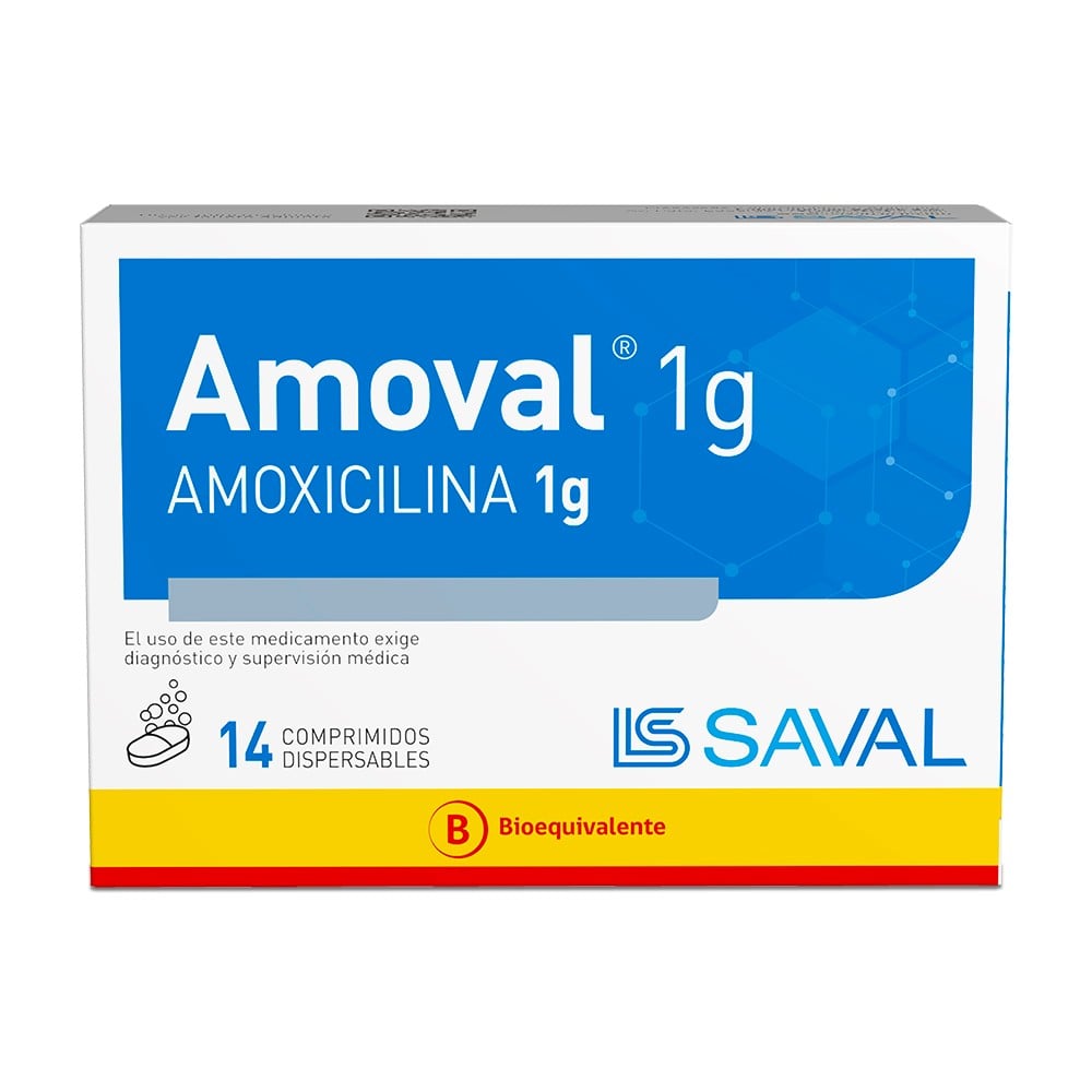 Amoval Amoxicilina 1000 mg 14 Comprimidos