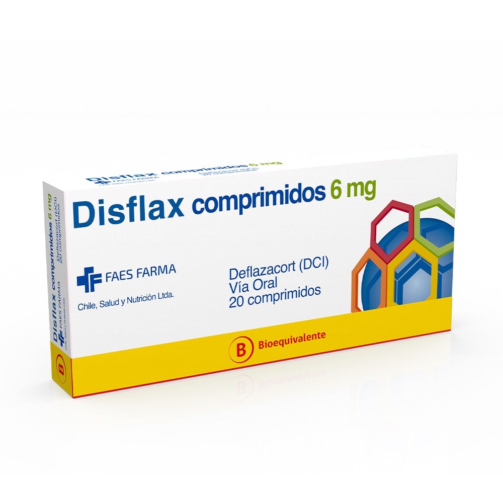 Disflax Deflazacort 6 mg 20 Comprimidos