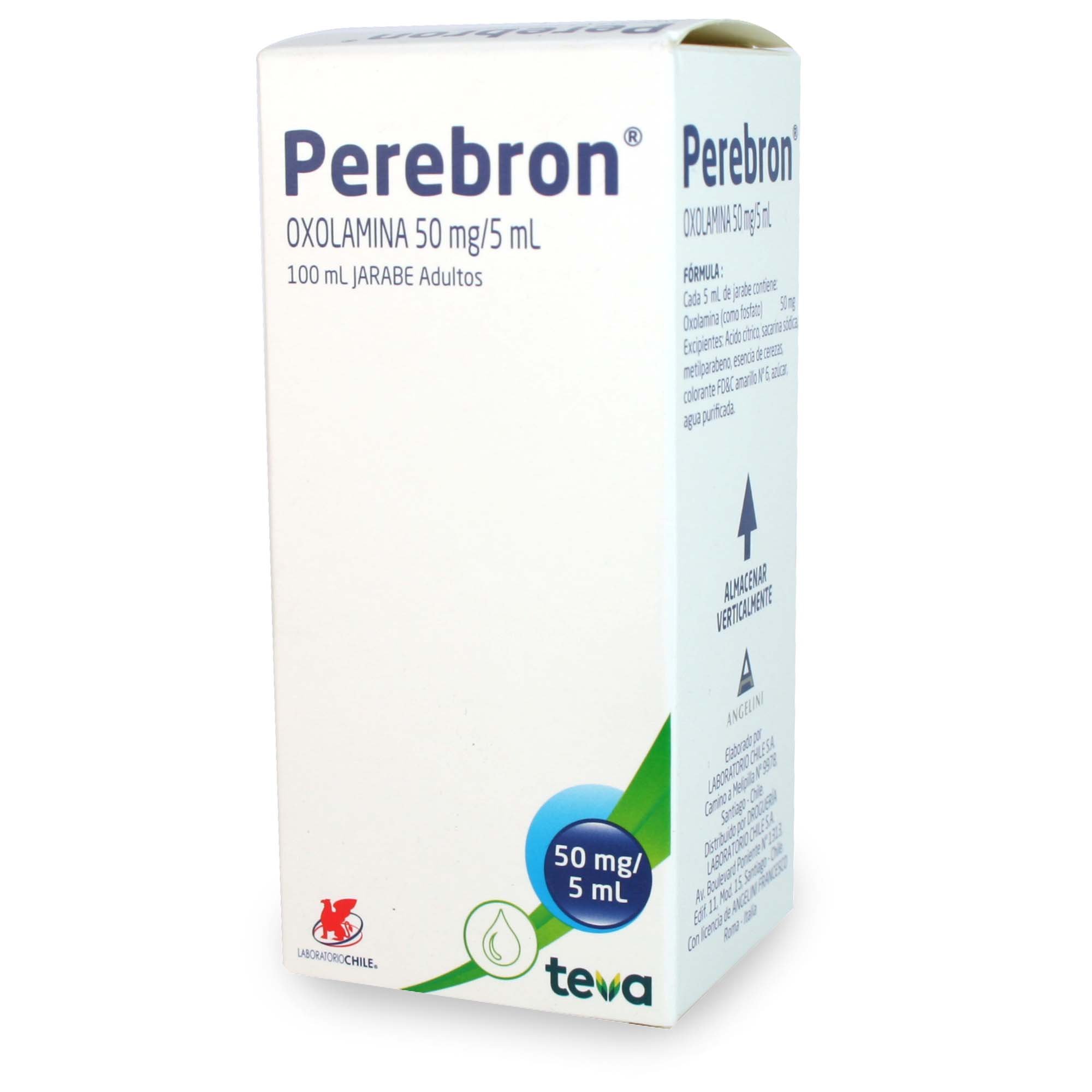 Perebron Adulto Oxolamina 50 mg / 5 ml Jarabe Adulto 100 mL