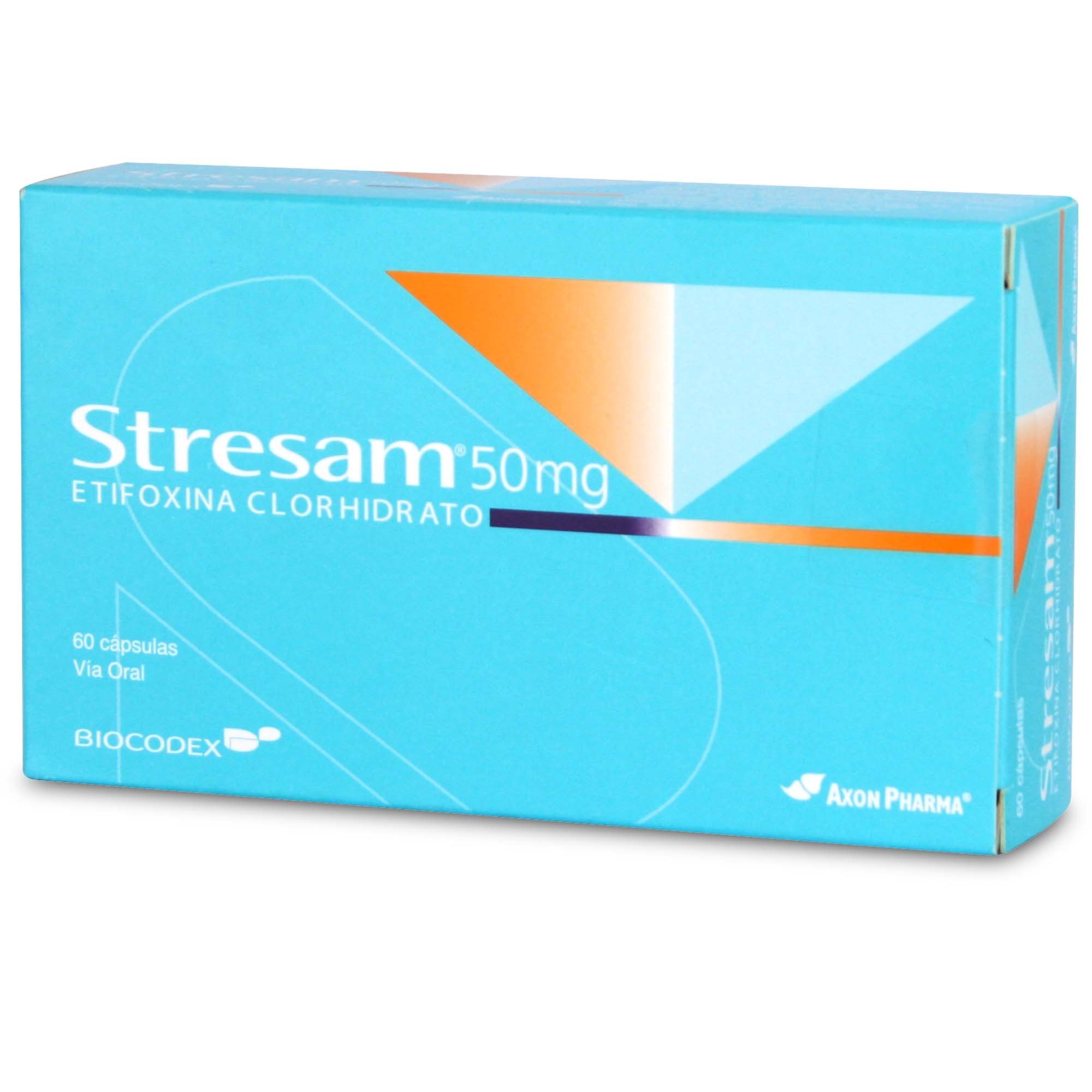 STRESAM CÁPSULAS 50 mg (ETIFOXINA CLORHIDRATO)