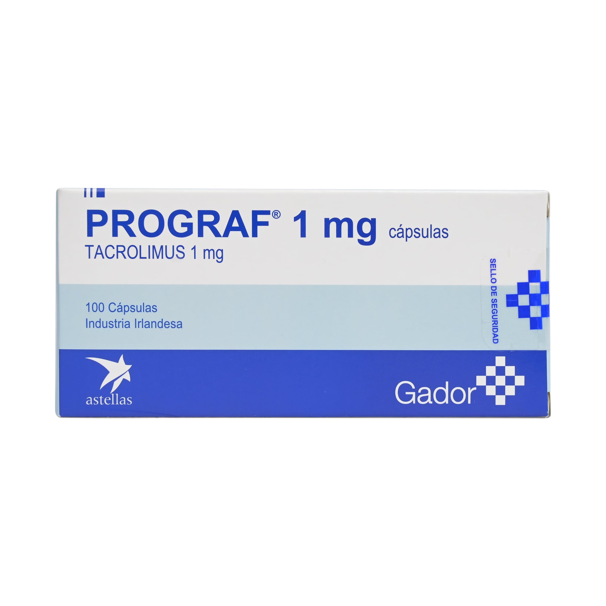 Prograf Tacrolimus 1 mg 100 Cápsulas