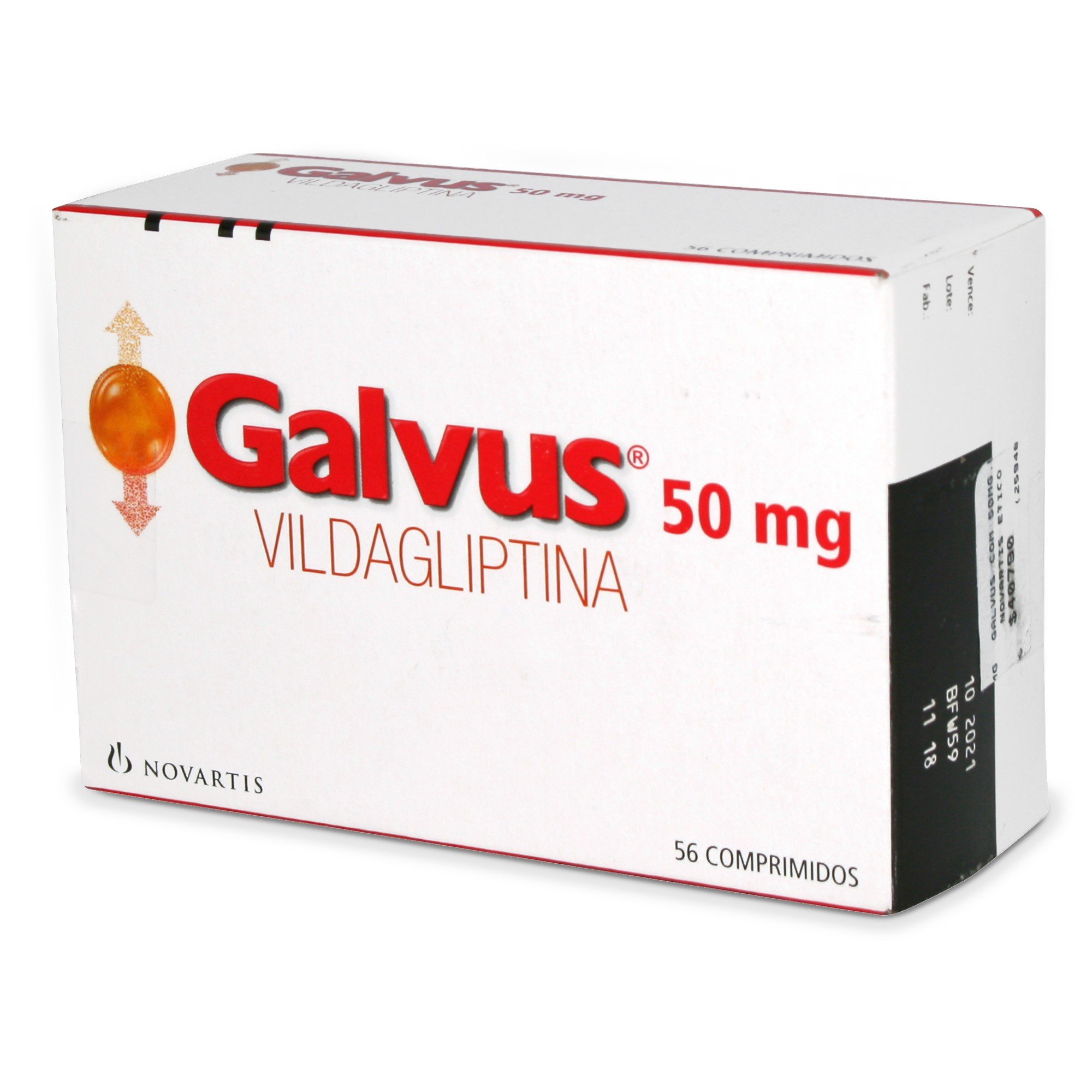 Galvus Vildagliptina 50 mg 56 Comprimidos