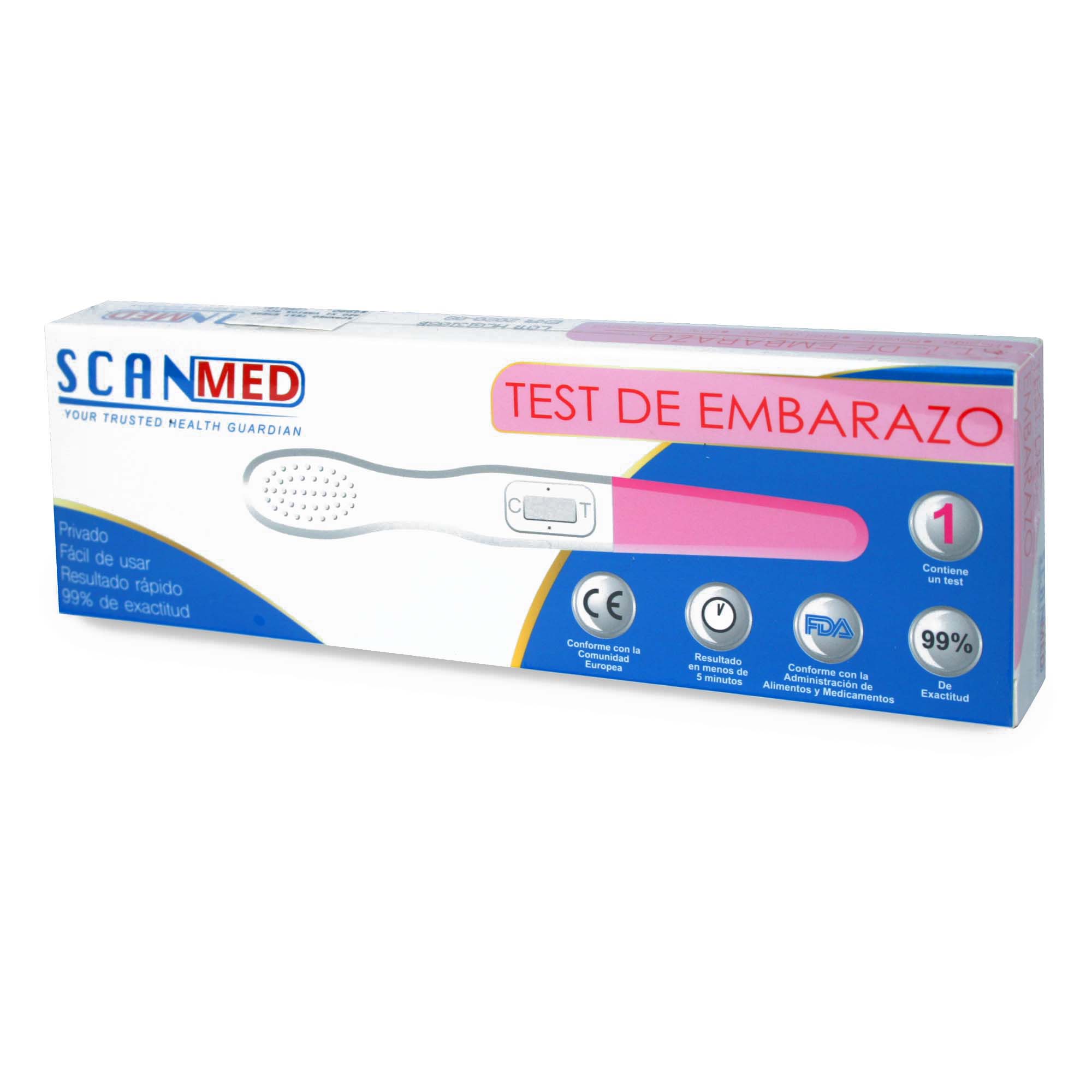 Scanmed Test de Embarazo 99% de Exactitud 1 Unidad
