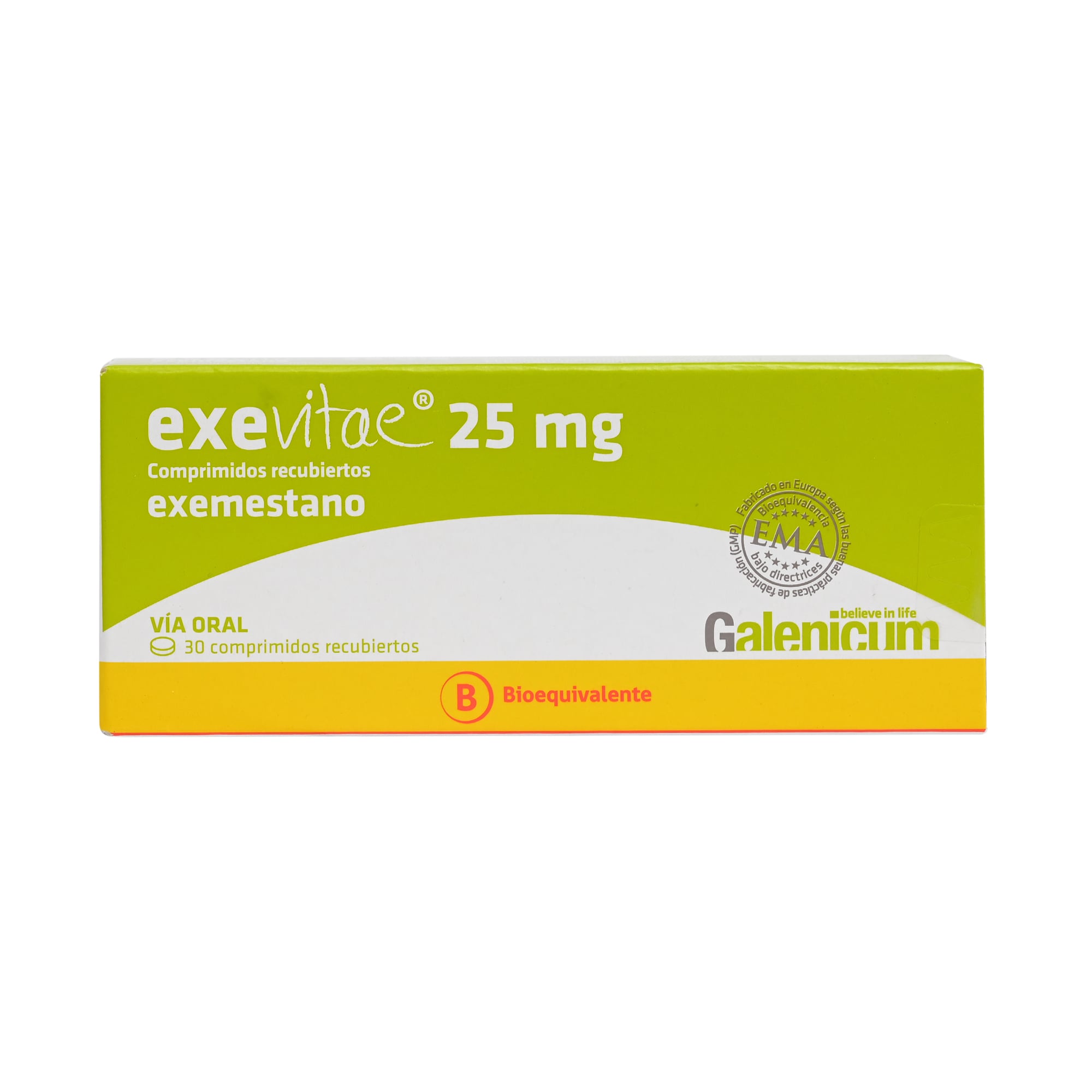 EXEVITAE COMPRIMIDOS RECUBIERTOS 25 mg