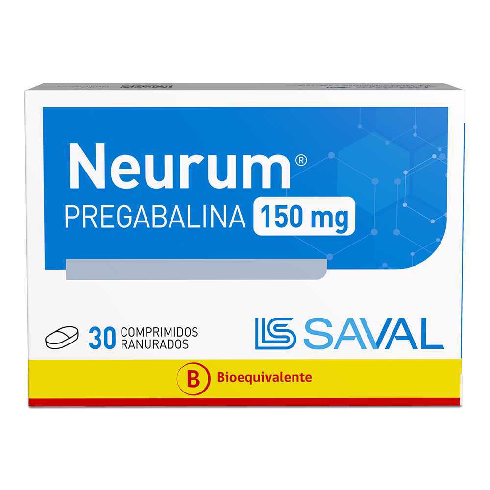 Neurum Pregabalina 150 mg 30 Comprimidos Ranurados