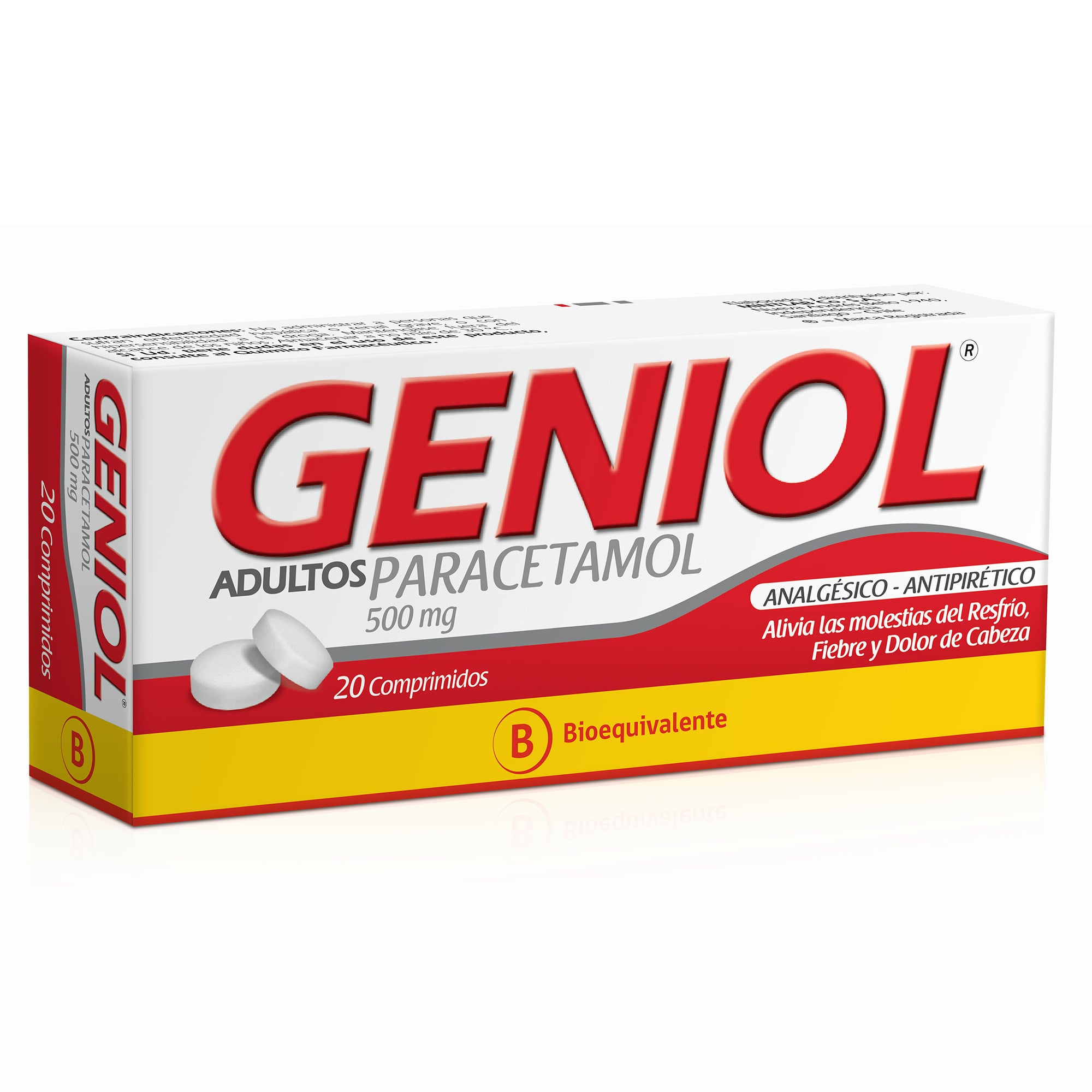 GENIOL COMPRIMIDOS 500 mg (PARACETAMOL)