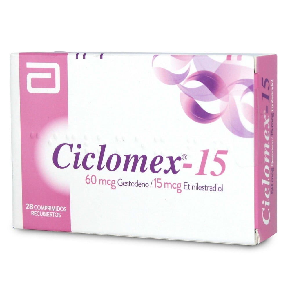 Ciclomex-15 Gestodeno 60 mcg 28 Comprimidos