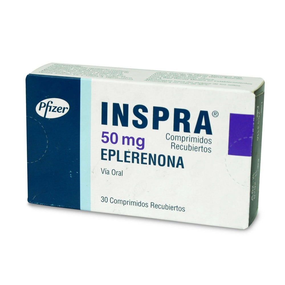 Inspra Eplerenona 50 mg 30 Comprimidos