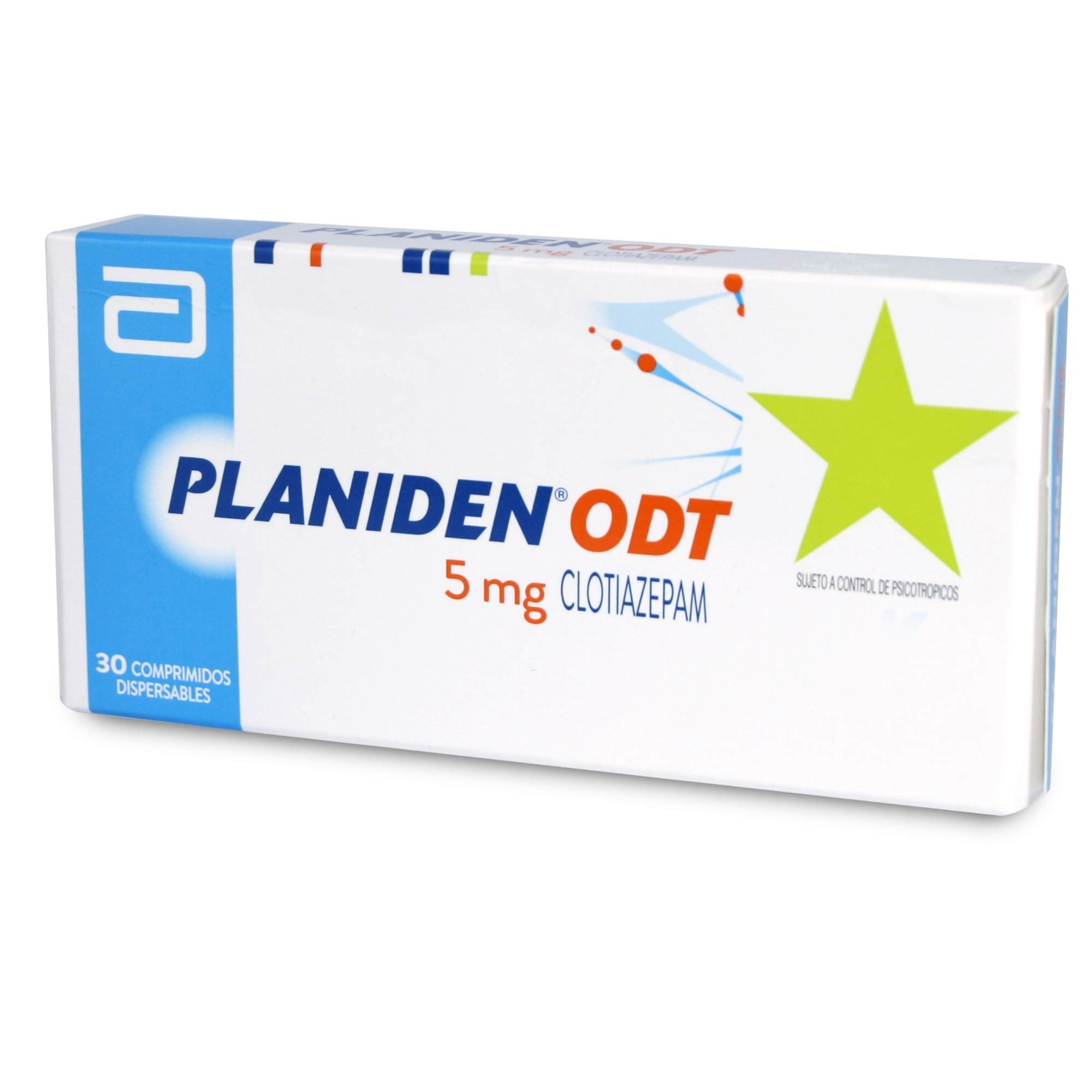 Planiden ODT Clotiazepam 5 mg 30 Comprimidos Dispersable