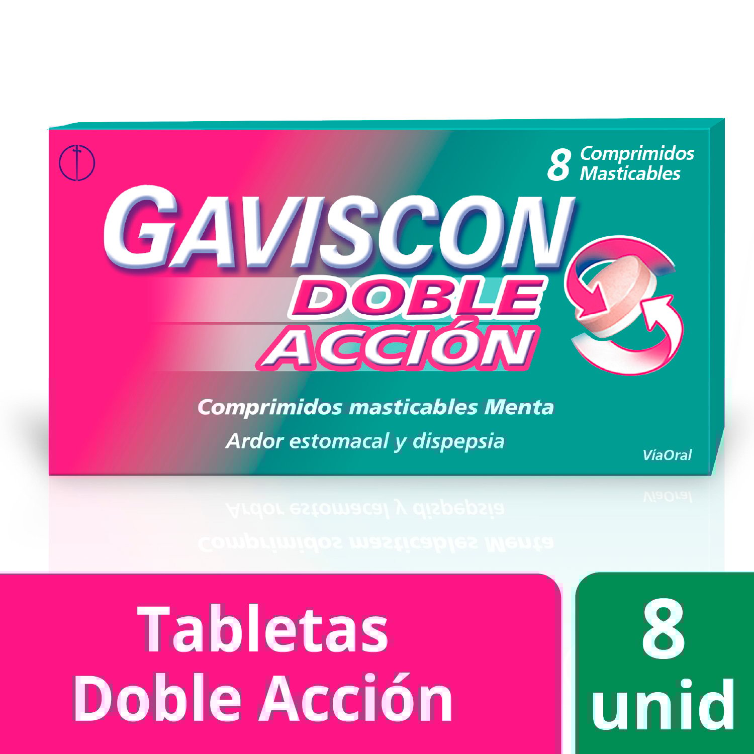 Gaviscon Doble Acción 8 Comprimidos