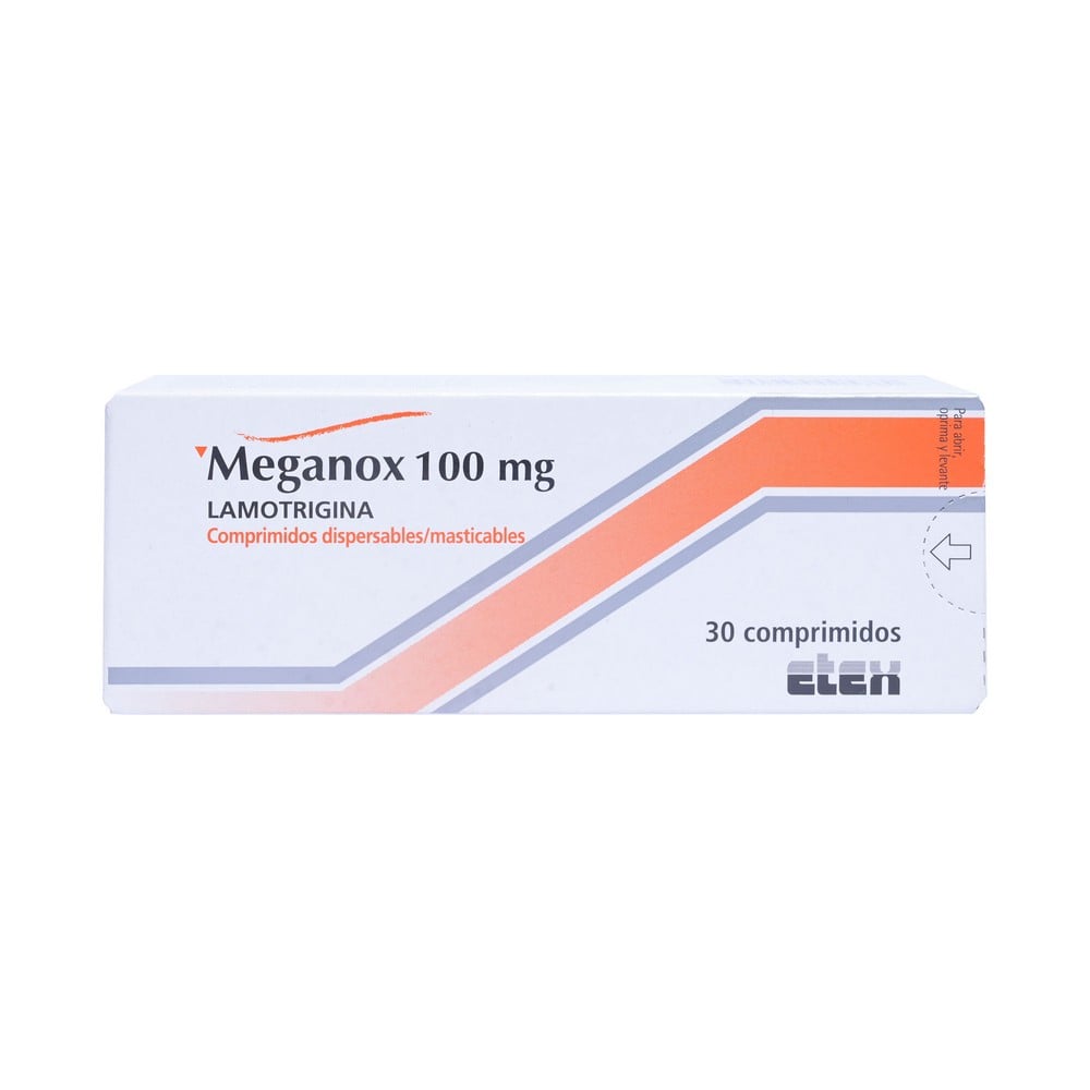 MEGANOX COMPRIMIDOS DISPERSABLES/MASTICABLES 100 mg (LAMOTRIGINA)