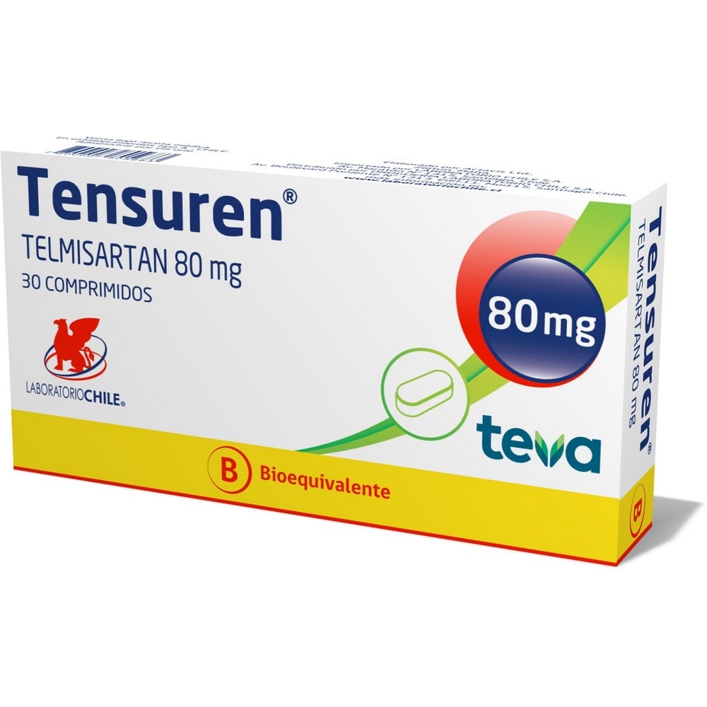Tensuren Telmisartán 80 mg 30 Comprimidos