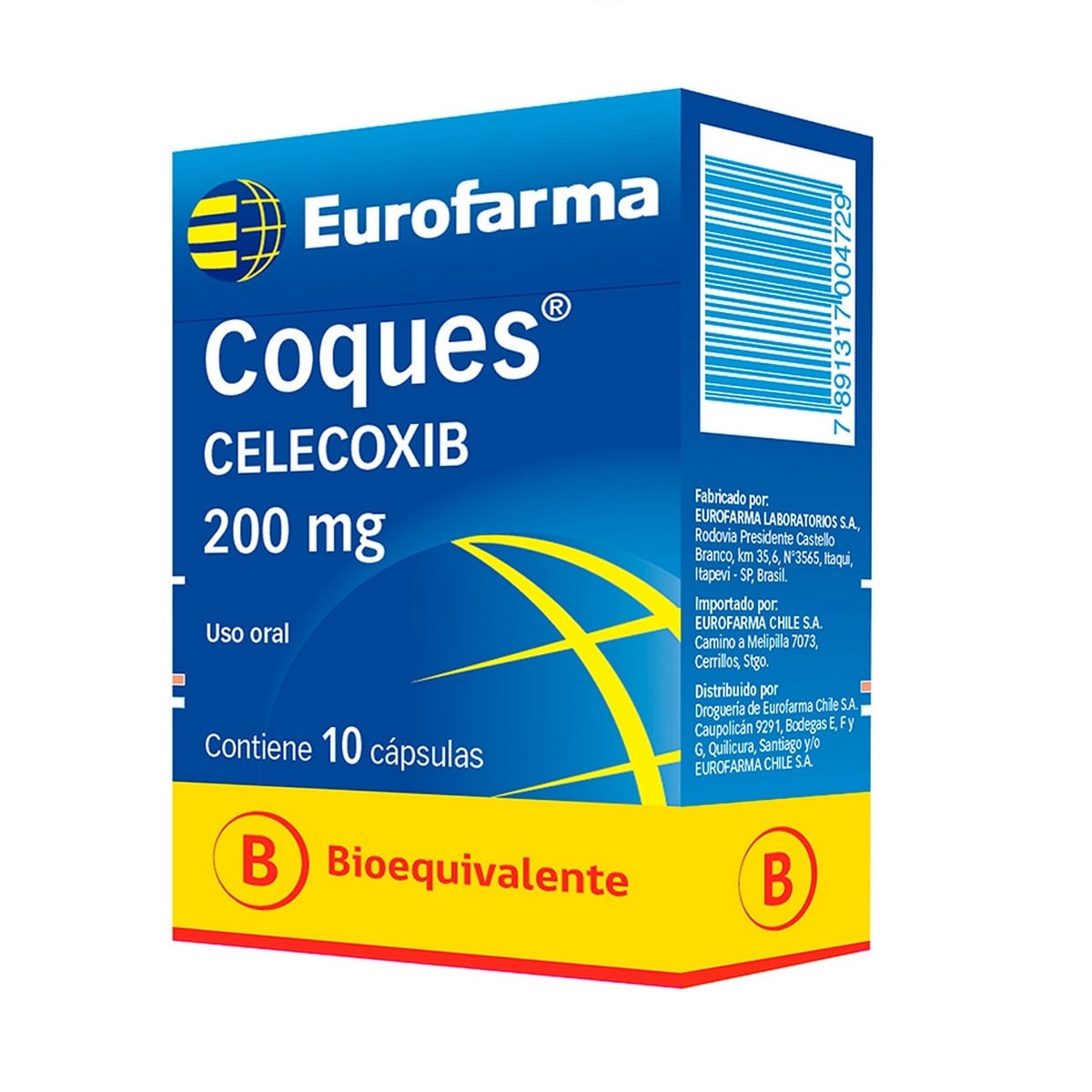 Coques Celecoxib 200 mg 10 Cápsulas