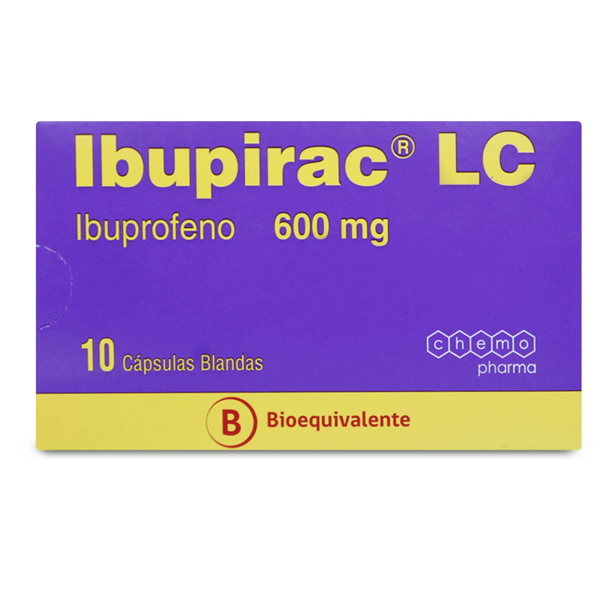Ibupirac LC Ibuprofeno 600 mg 10 Cápsulas Blandas