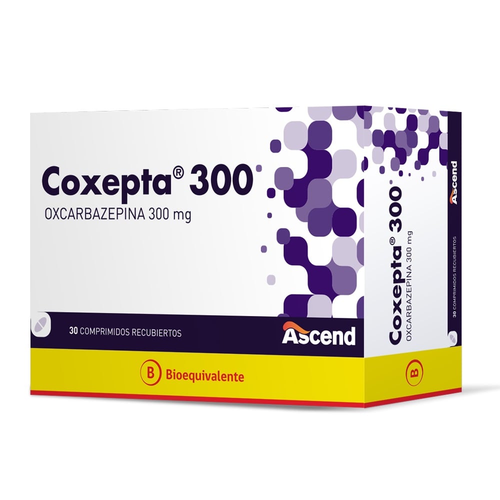 Coxepta 300 Oxcarbazepina 300 mg 30 Comprimidos Recubiertos