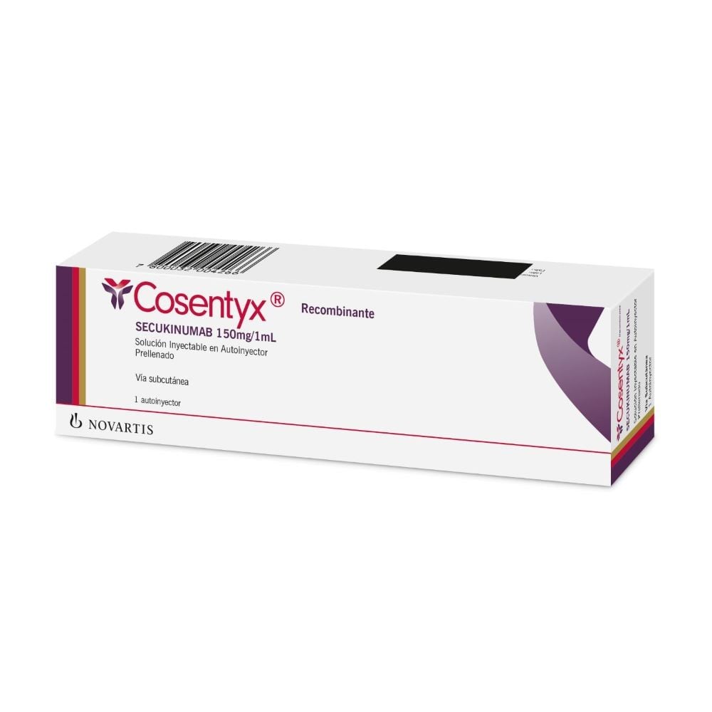 COSENTYX  RECOMBINANTE SOLUCIÓN INYECTABLE EN AUTOINYECTOR (LÁPIZ PRELLENADO)150 mg/mL (SECUKINUMAB)