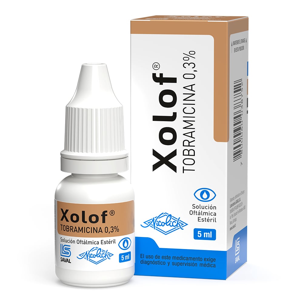 Xolof Tobramicina 0,3% Solucion Oftalmica 5 mL