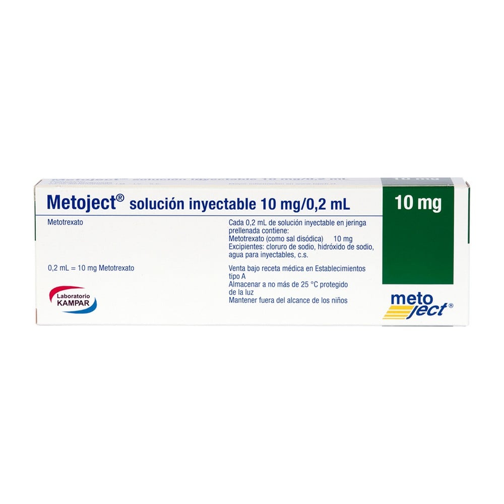 METOJECT SOLUCIÓN INYECTABLE 10 mg/ 0,2 mL (METOTREXATO )