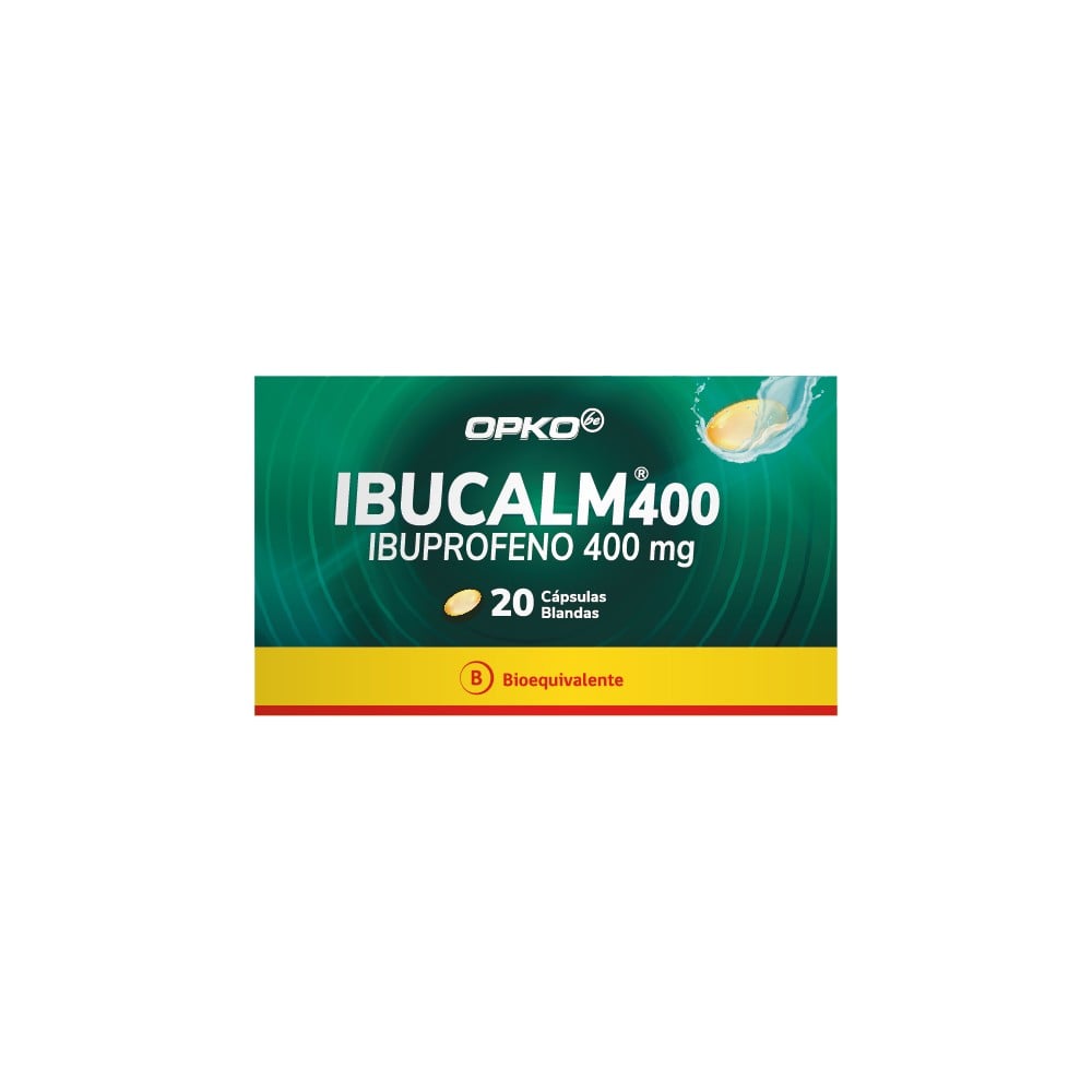 Ibucalm Ibuprofeno 400 mg 20 Cápsulas blandas
