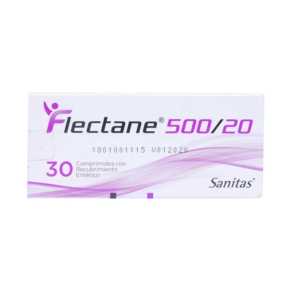 Flectane 500/20 Naproxeno 500 mg 30 Comprimidos