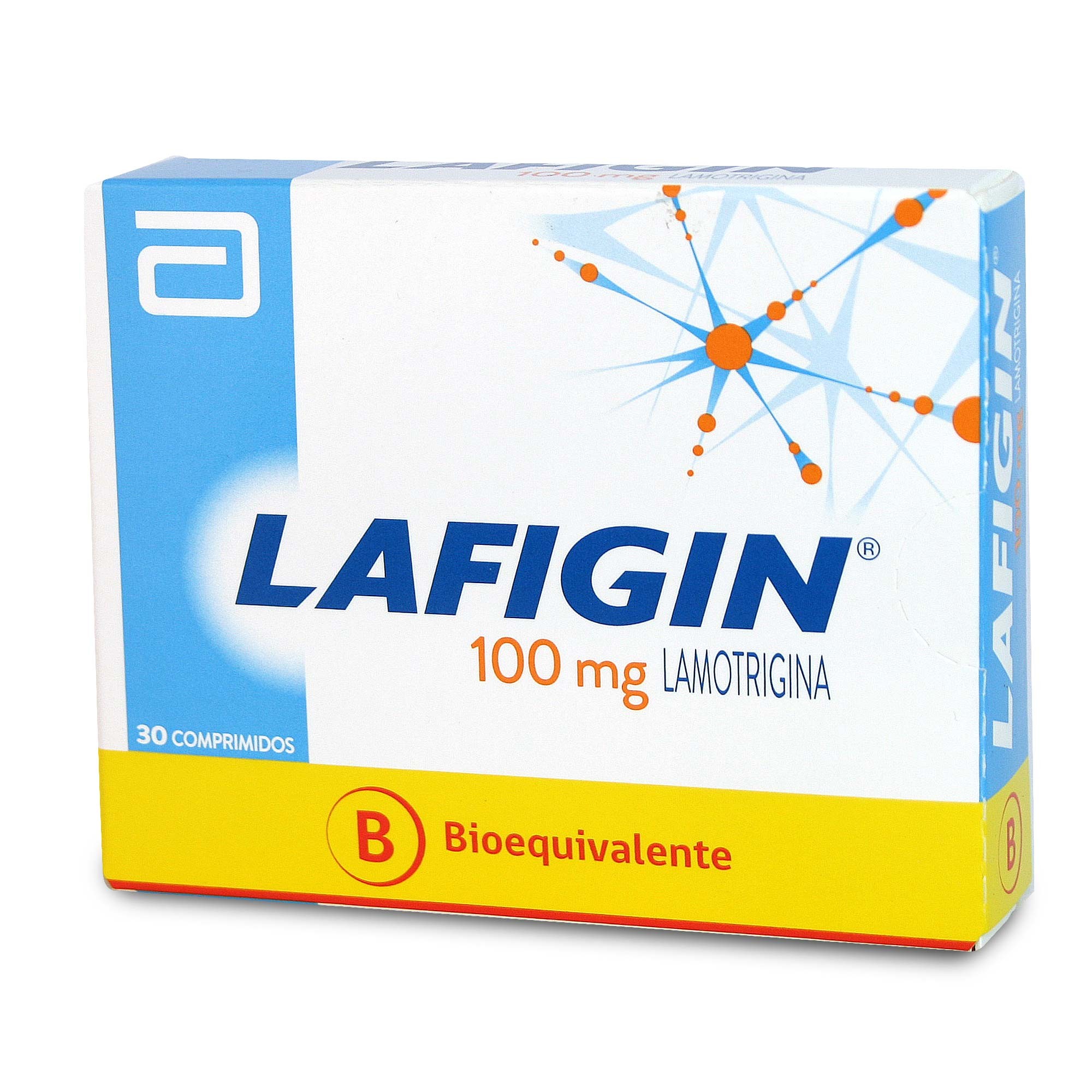 Lafigin Lamotrigina 100 mg 30 Comprimidos