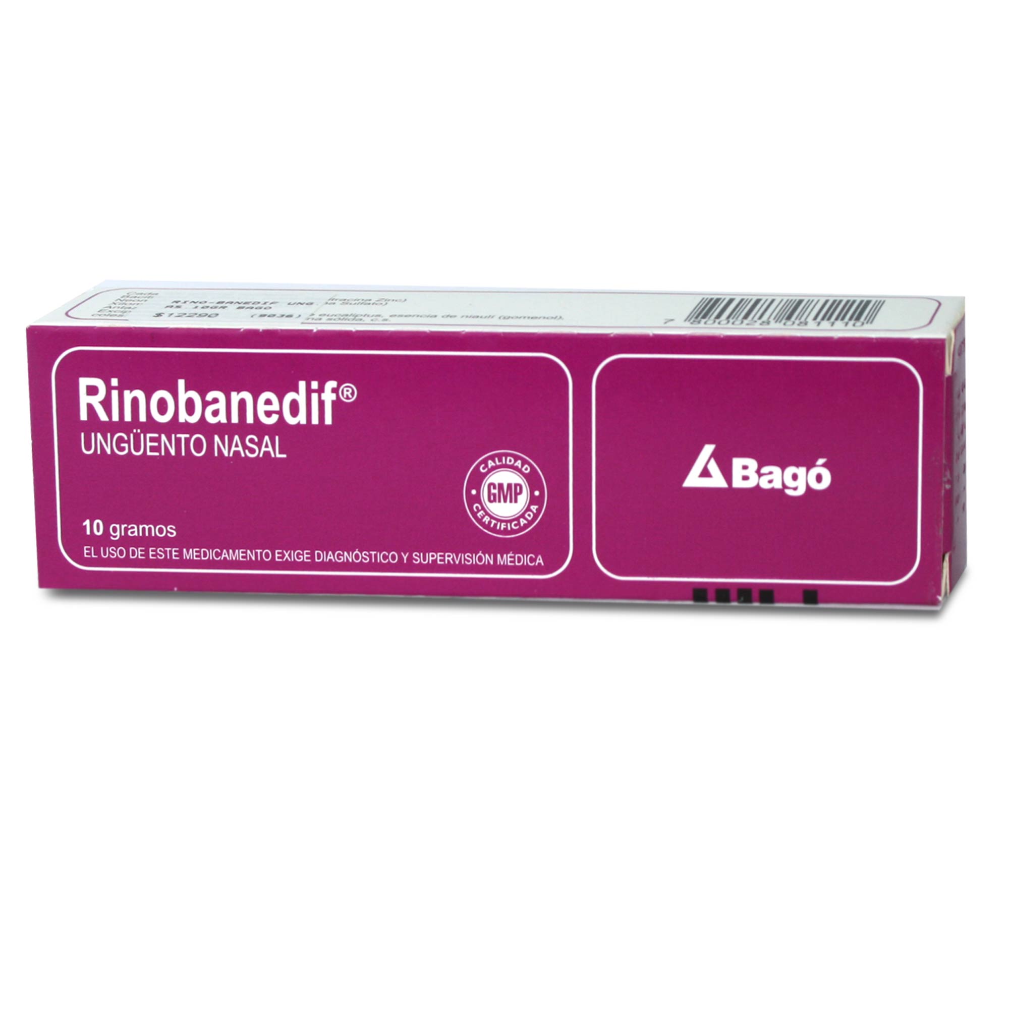Rinobanedif Bacitracina 5.000 UI Unguento Nasal 10 gr