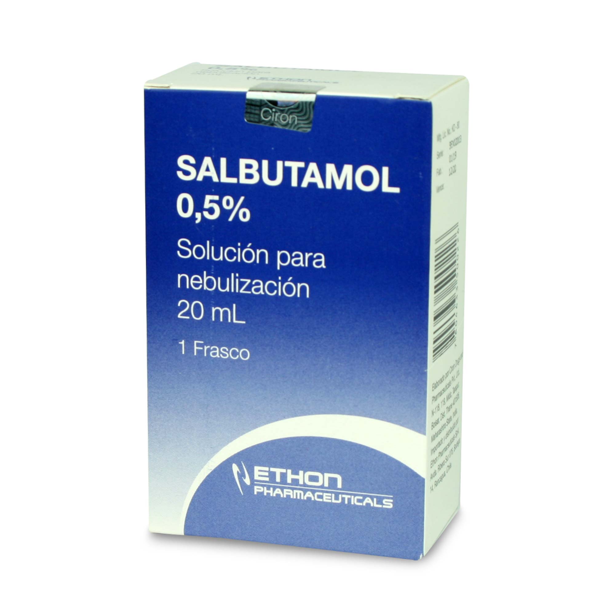 SALBUTAMOL SOLUCIÓN PARA NEBULIZACIÓN 5 mg/mL