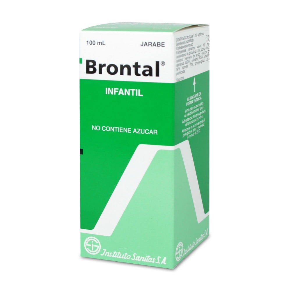 Brontal Pediatrico Clofenadiol 7 mg/5mL Jarabe 100 mL