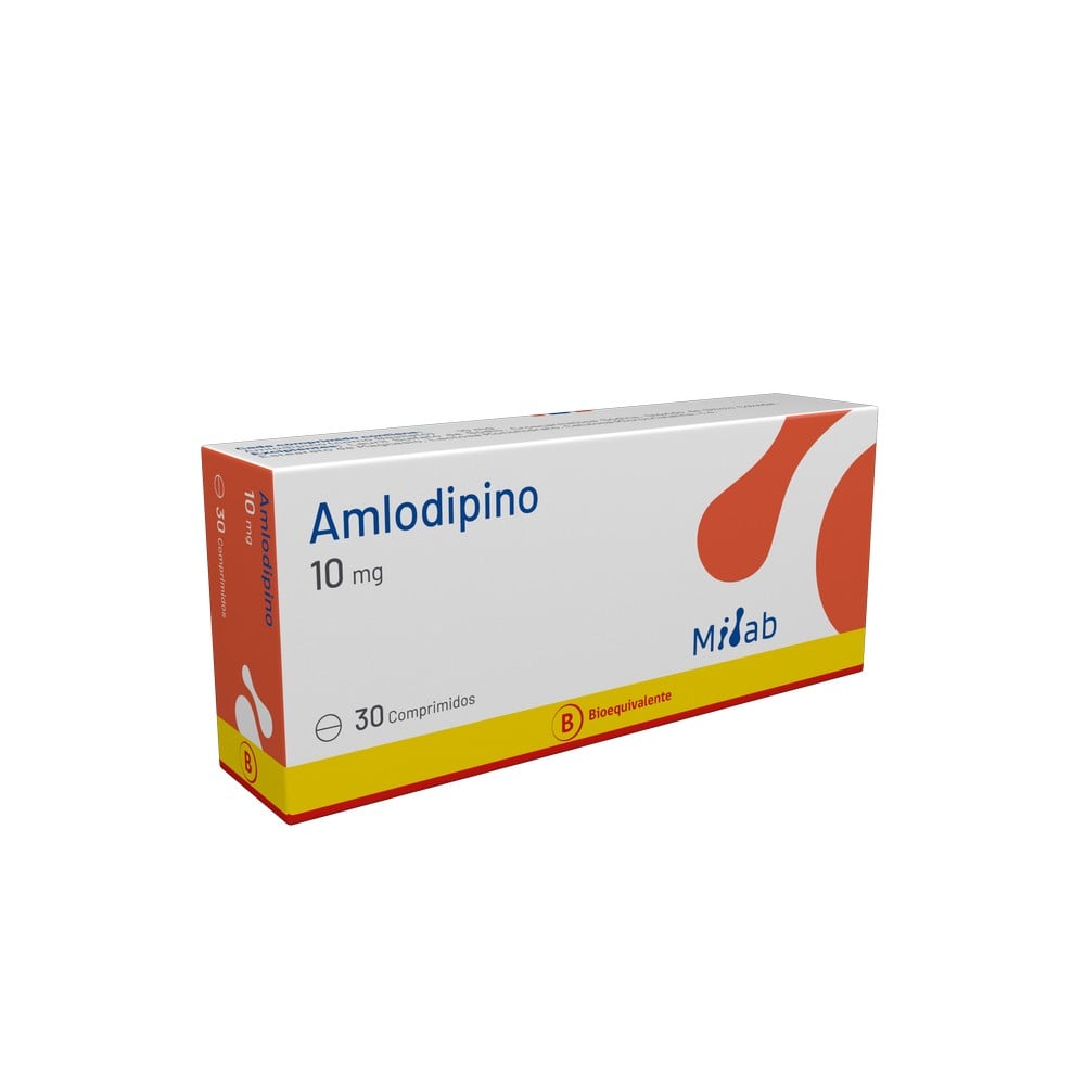 Amlodipino 10 mg 30 Comprimidos