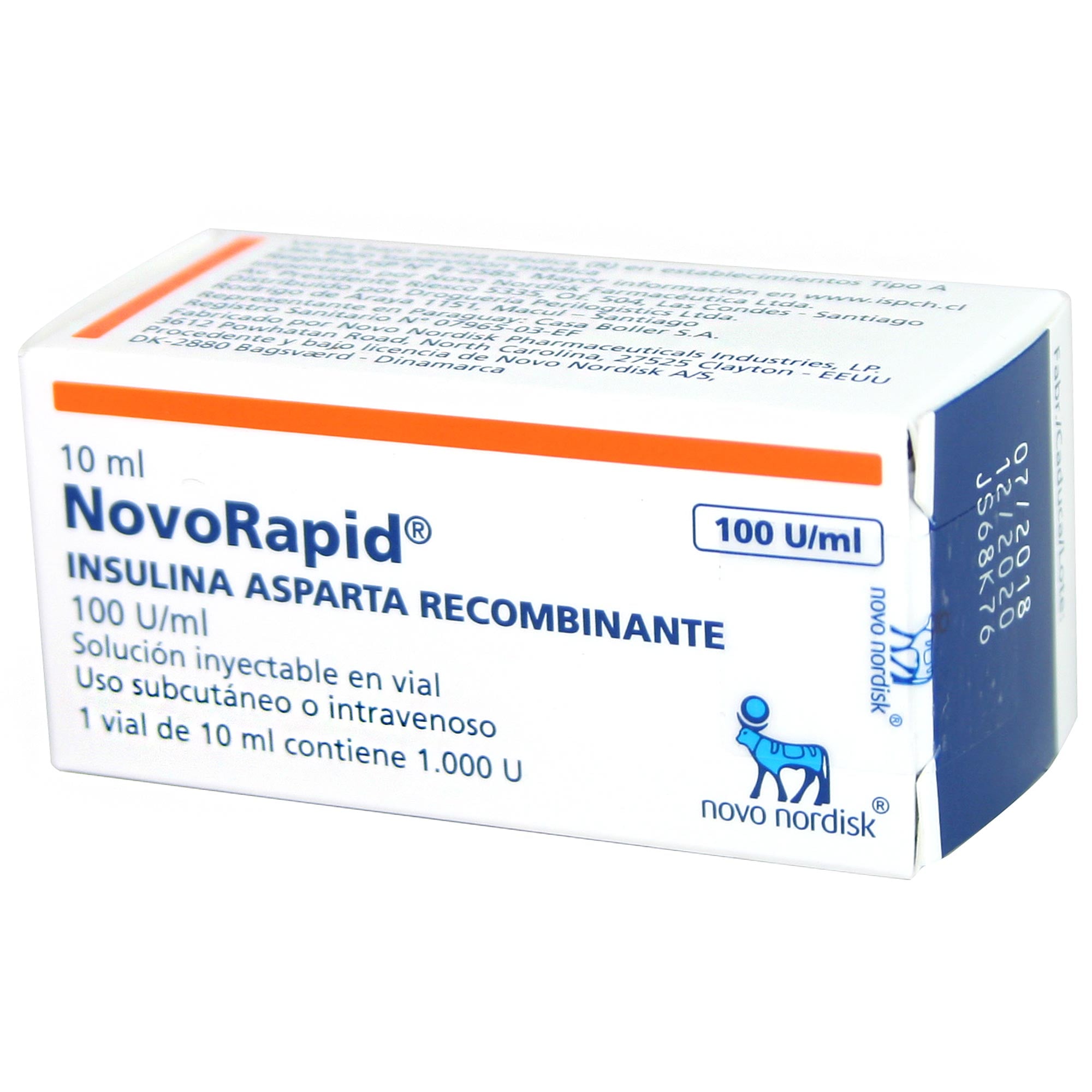 NOVORAPID SOLUCIÓN INYECTABLE 100 U/mL (INSULINA ASPARTA)