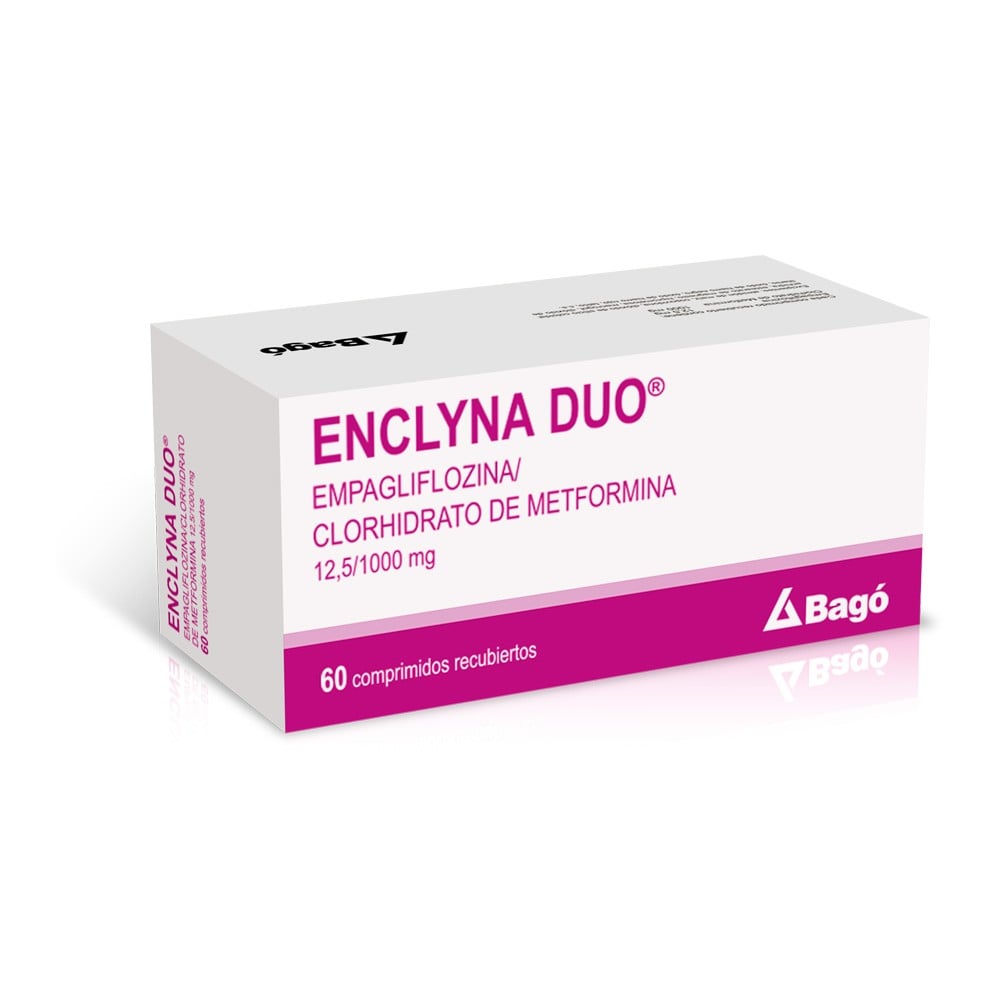 Enclyna Duo Empagliflozina 12,5 mg / Metformina Clorhidrato 1000 mg 60 Comprimidos