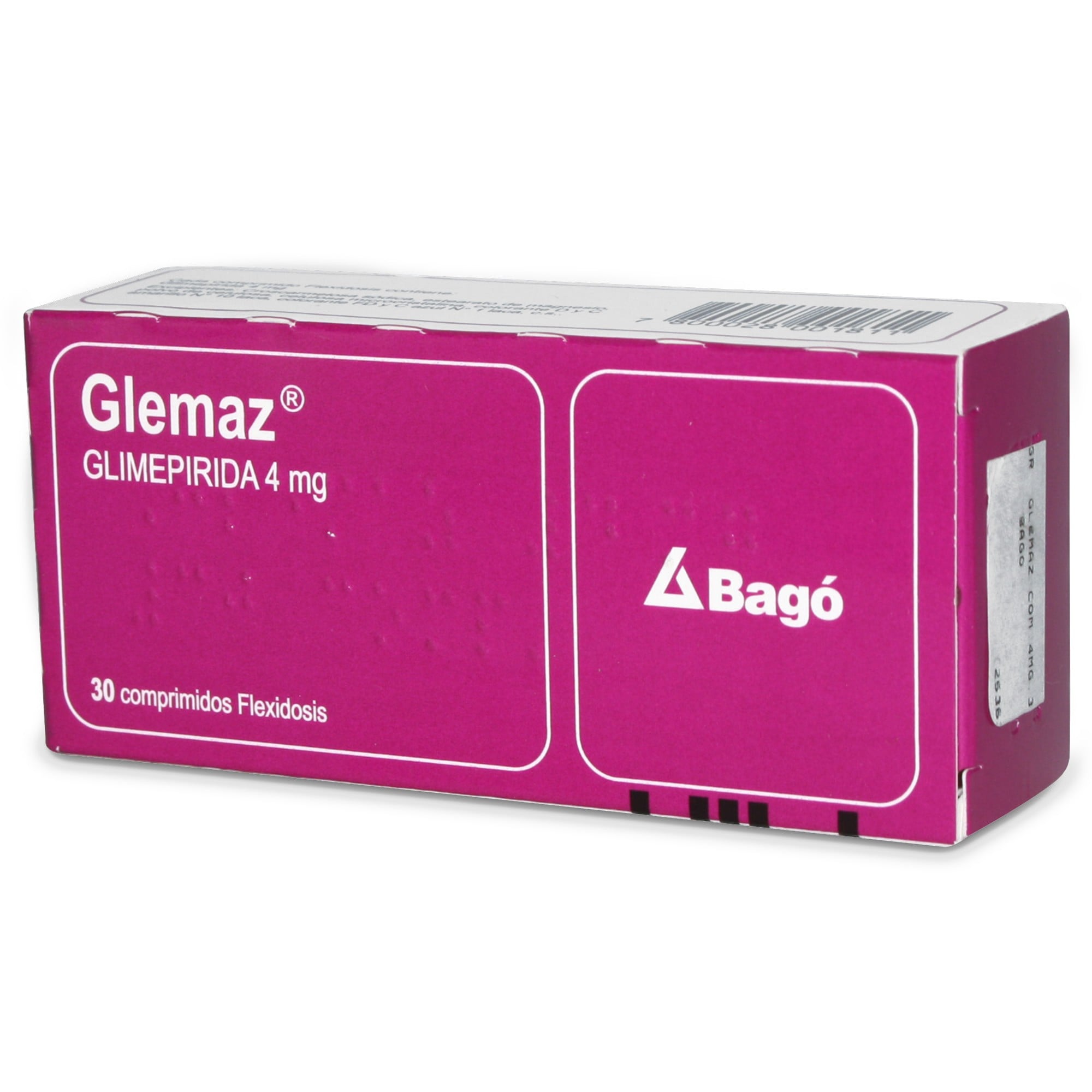 Glemaz Glimepirida 4 mg 30 Comprimidos