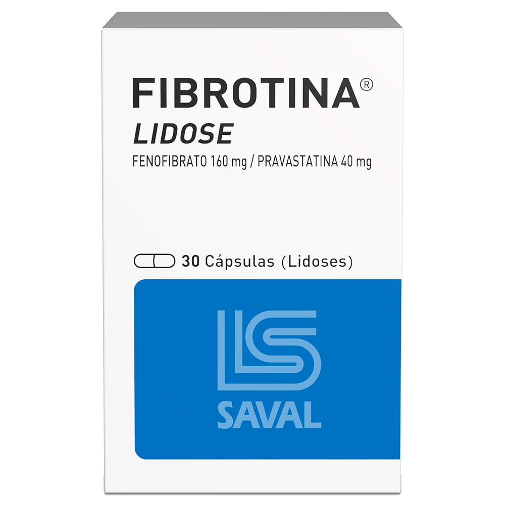 Fibrotina Fenofibrato 160 mg 30 Cápsulas
