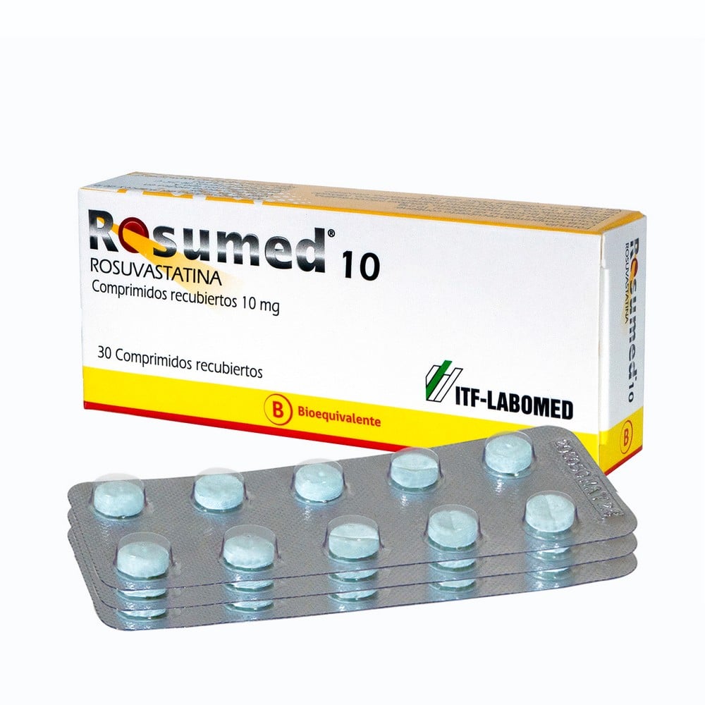 Rosumed 10 Rosuvastatina 10 mg 30 Comprimidos