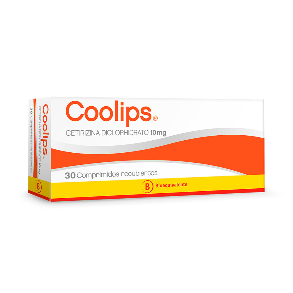 Coolips Cetirizina 10 mg 30 Comprimidos