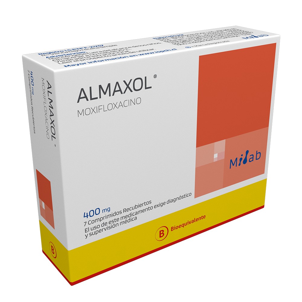 ALMAXOL COMPRIMIDOS RECUBIERTOS 400 mg (MOXIFLOXACINO CLORHIDRATO)