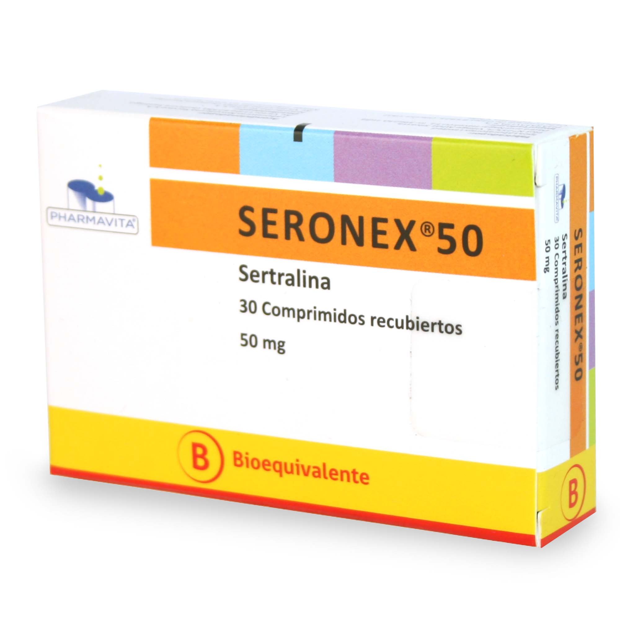 SERONEX COMPRIMIDOS RECUBIERTOS 50 mg (SERTRALINA)
