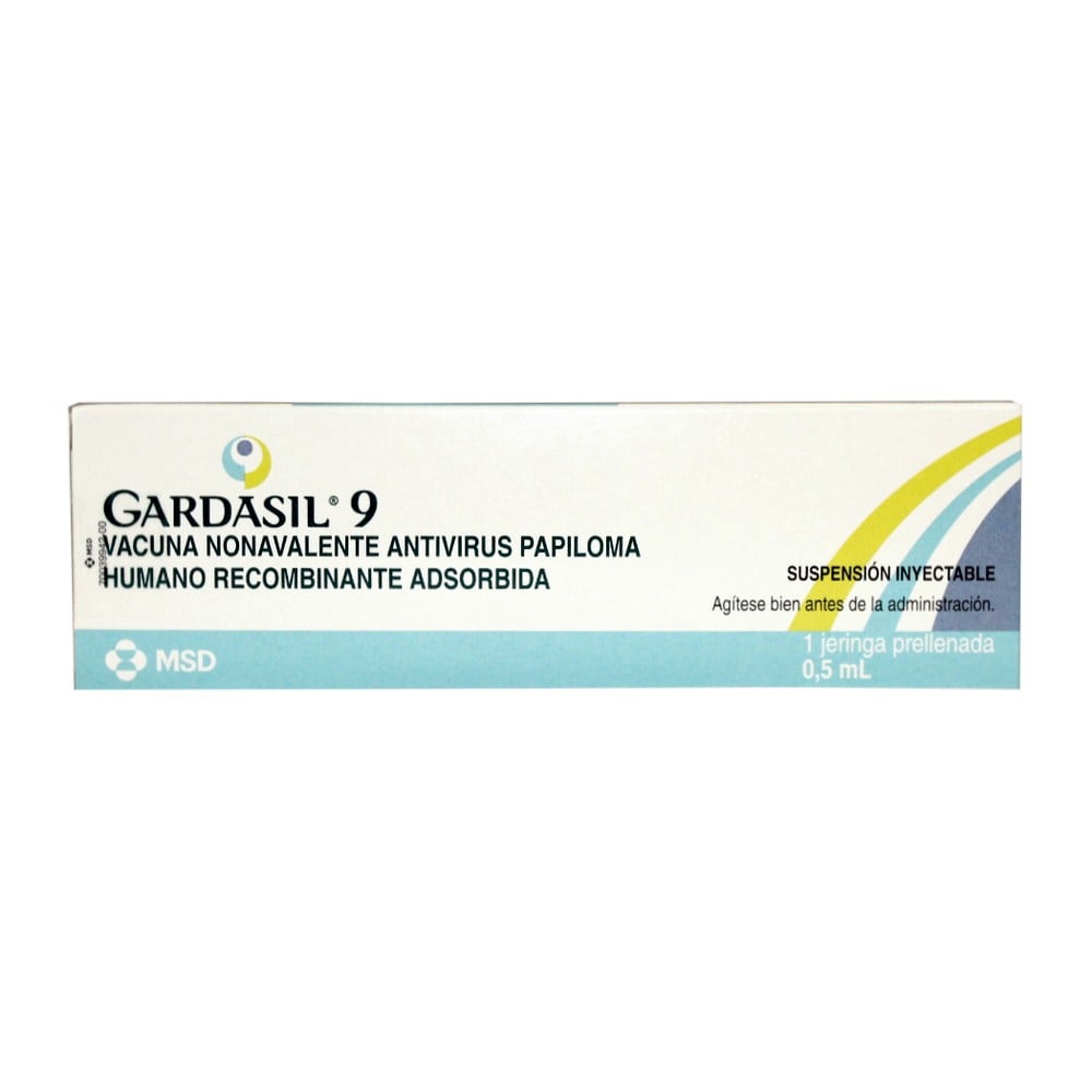 GARDASIL 9 VACUNA NONAVALENTE ANTIVIRUS PAPILOMA HUMANO RECOMBINANTE ADSORBIDA, SUSPENSIÓN INYECTABLE