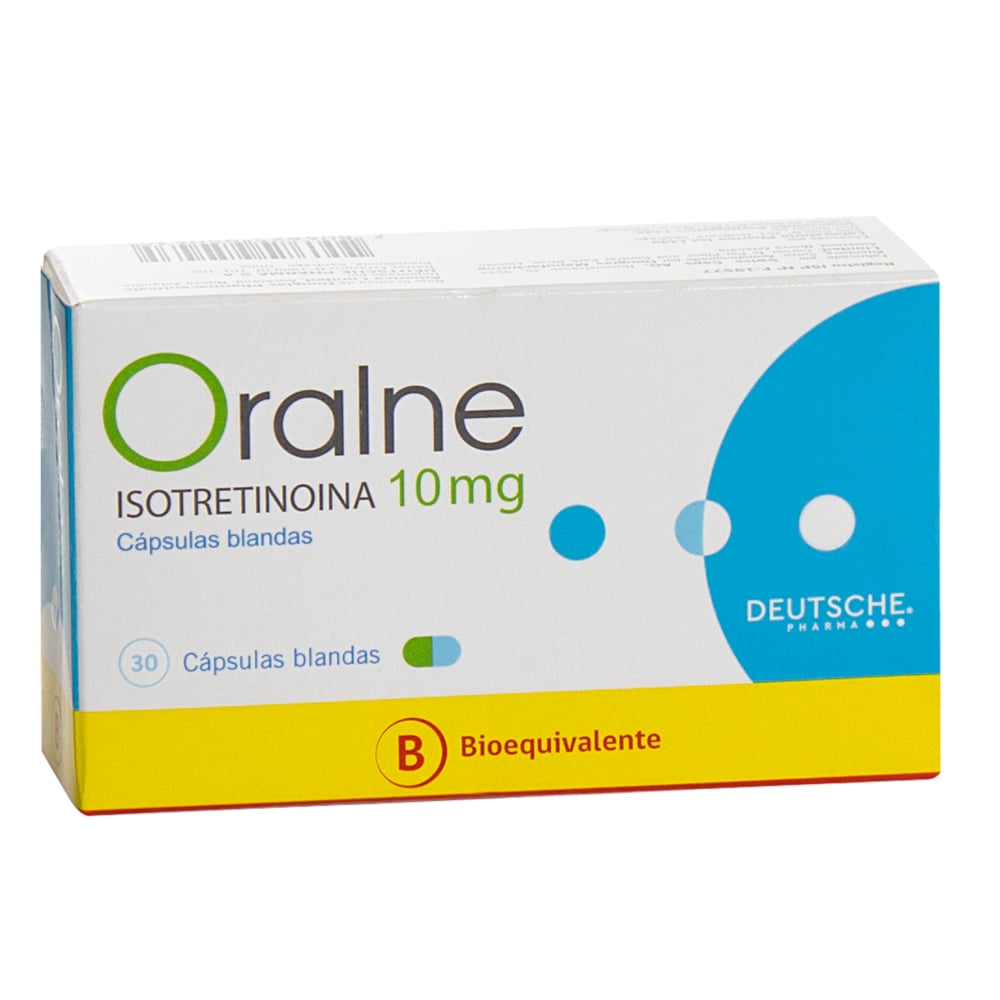 Oralne Isotretinoina 10 mg 30 Cápsulas Blandas