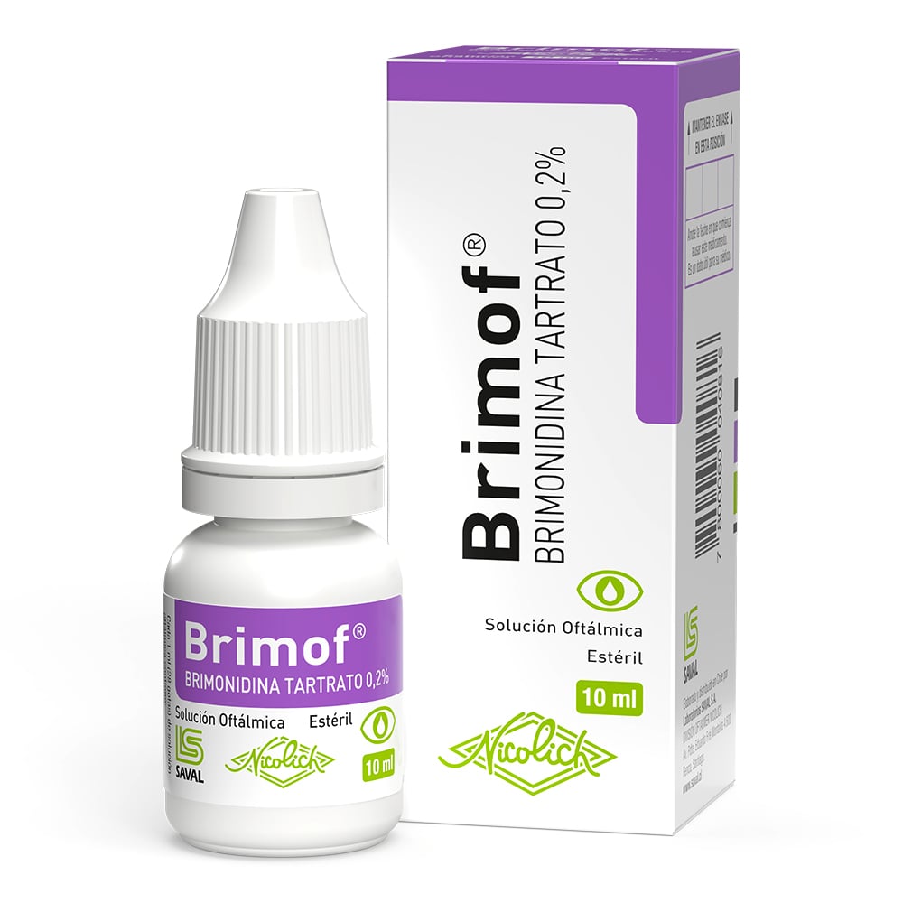 Brimof Brimonidina 0,2% Solución Oftálmica 10 mL