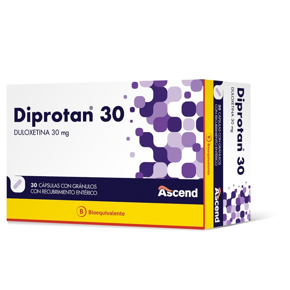Diprotan Duloxetina 30 mg 30 Cápsulas