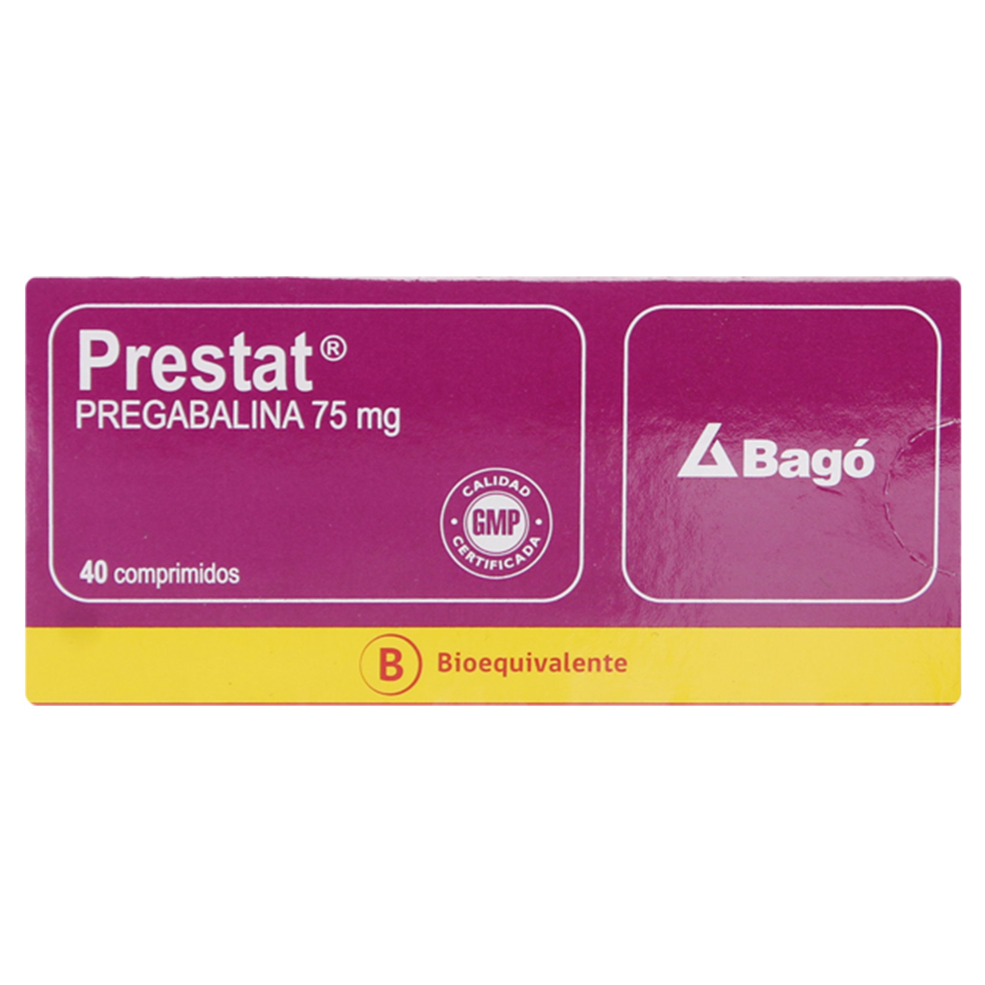 Prestat Pregabalina 75 mg 40 Comprimidos