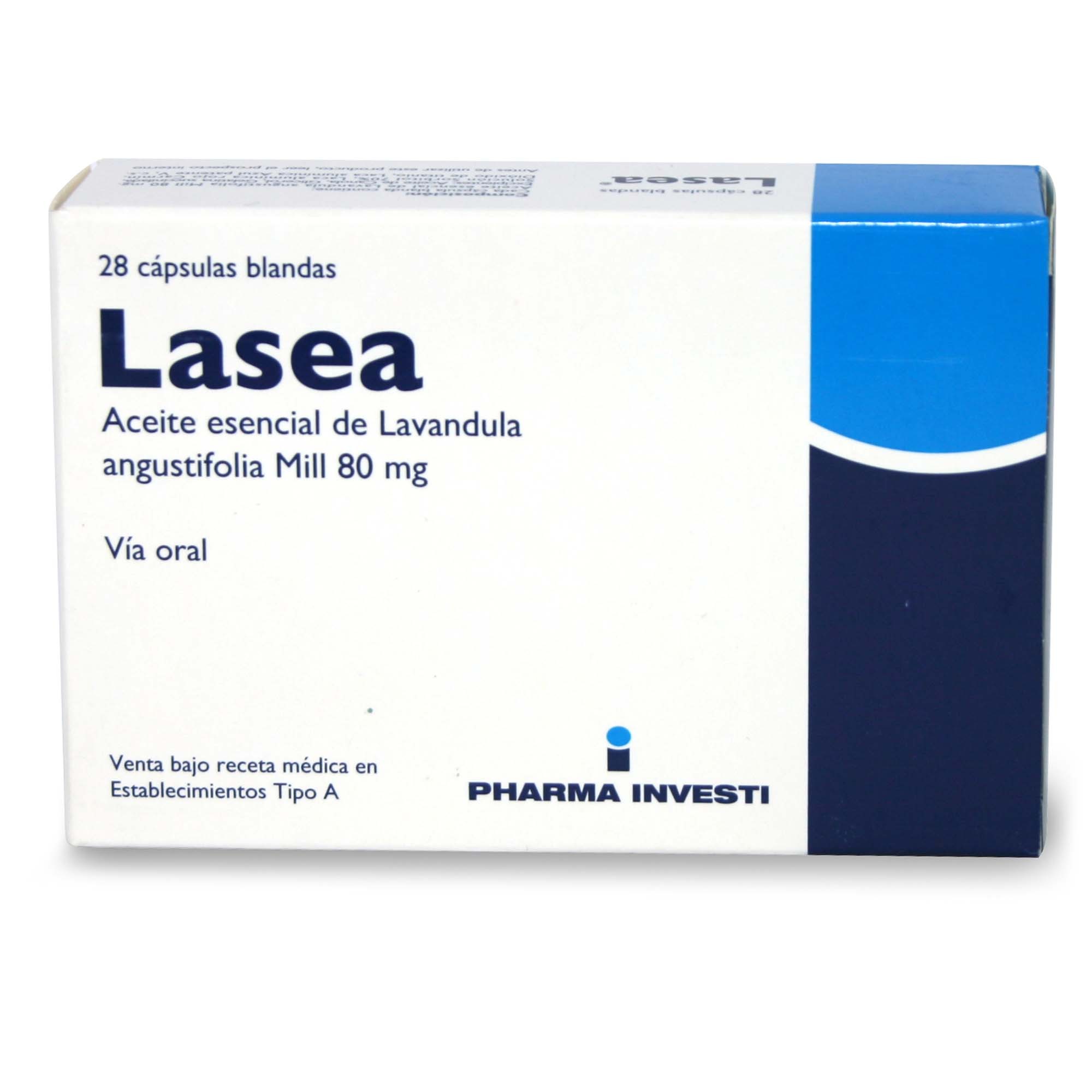 Lasea Aceite Esencial de Lavanda 80 mg 28 Cápsulas Blandas