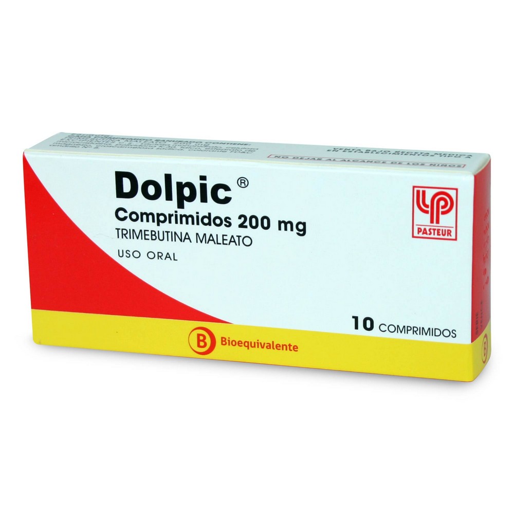 Dolpic Trimebutina Maleato 200 mg 10 Comprimidos