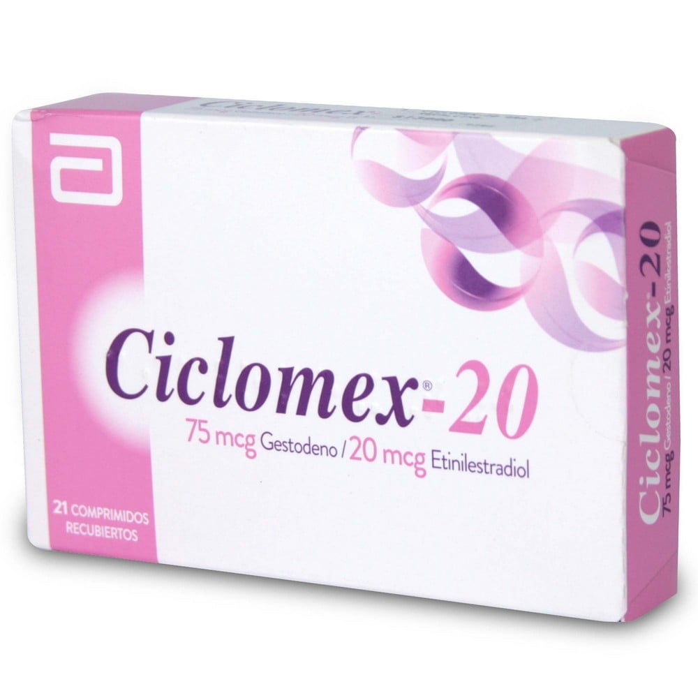 CICLOMEX COMPRIMIDOS RECUBIERTOS (ETINILESTRADIOL/GESTODENO)